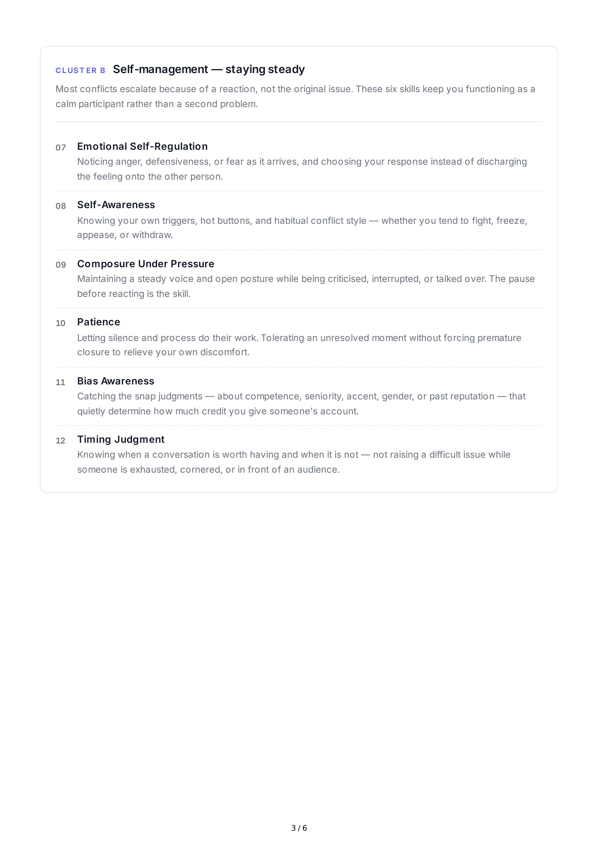 Conflict Management Soft Skills — page 3