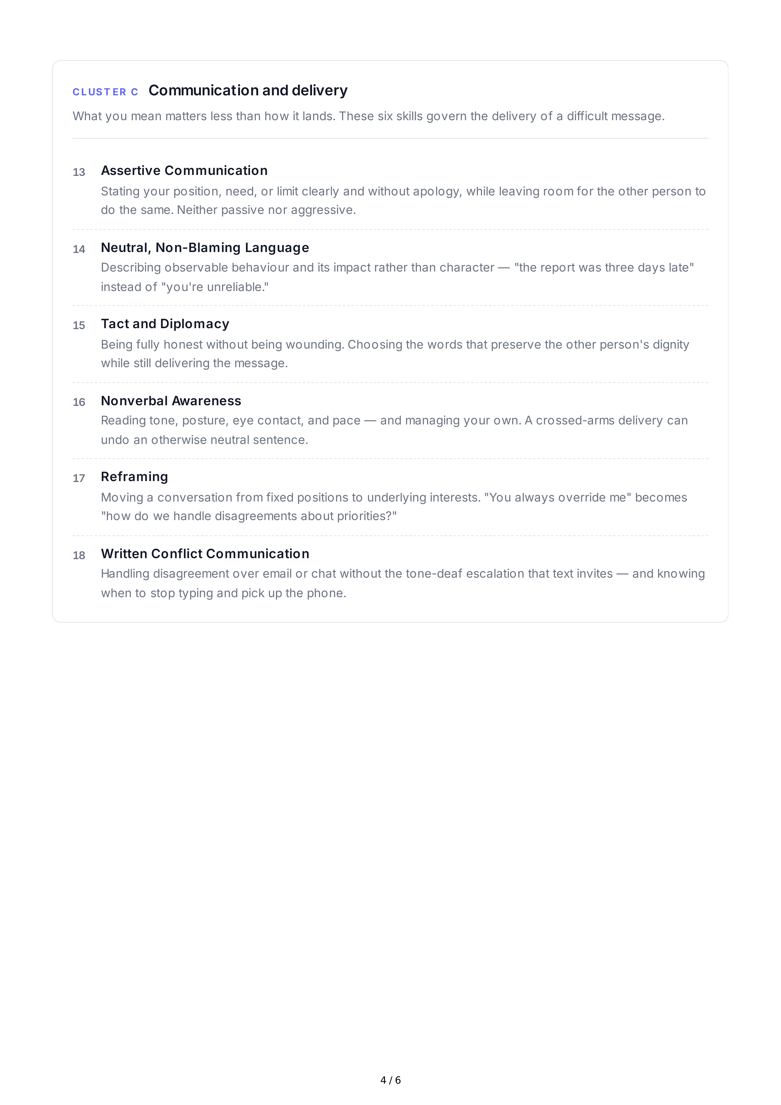 Conflict Management Soft Skills — page 4