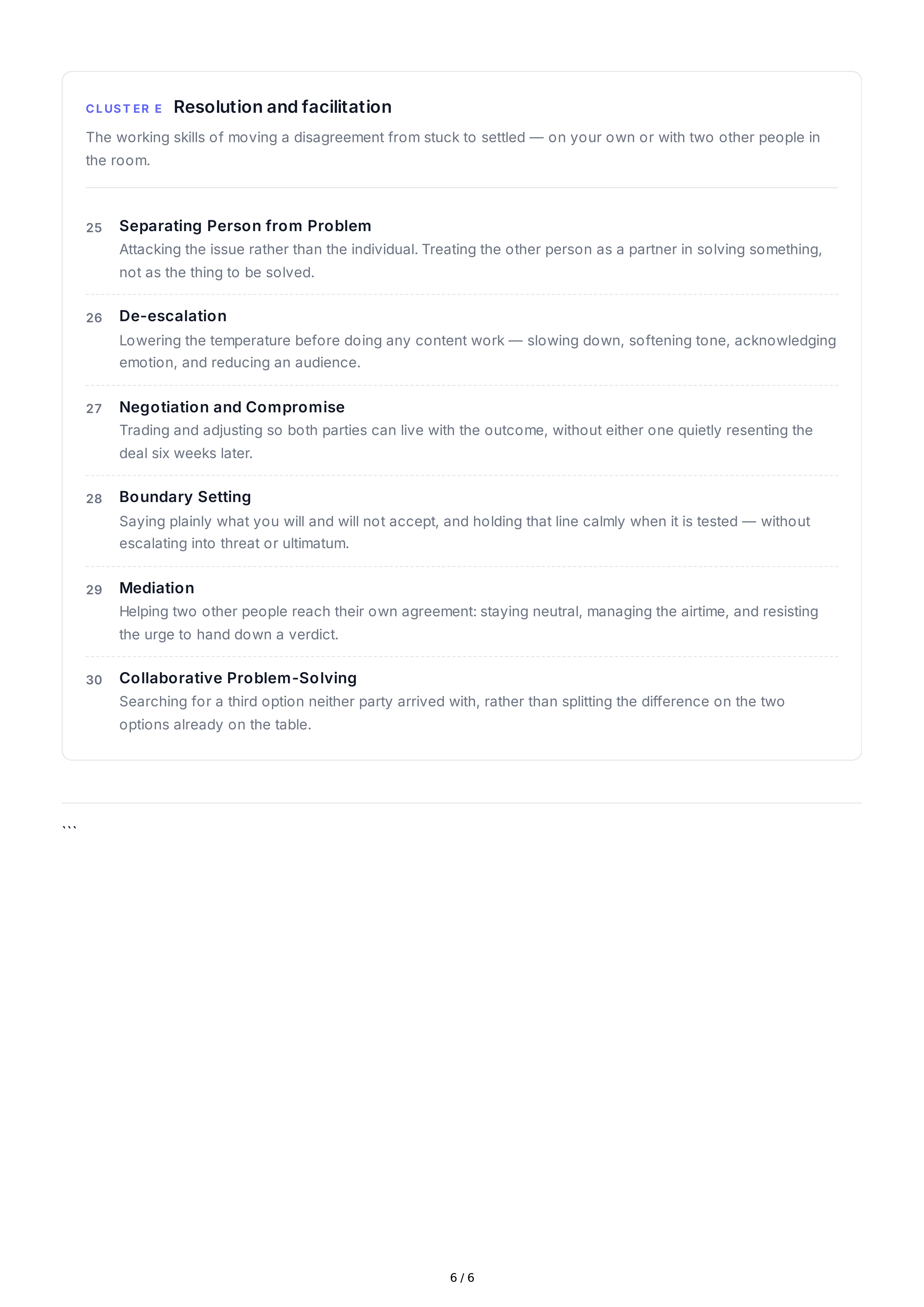 Conflict Management Soft Skills — page 6