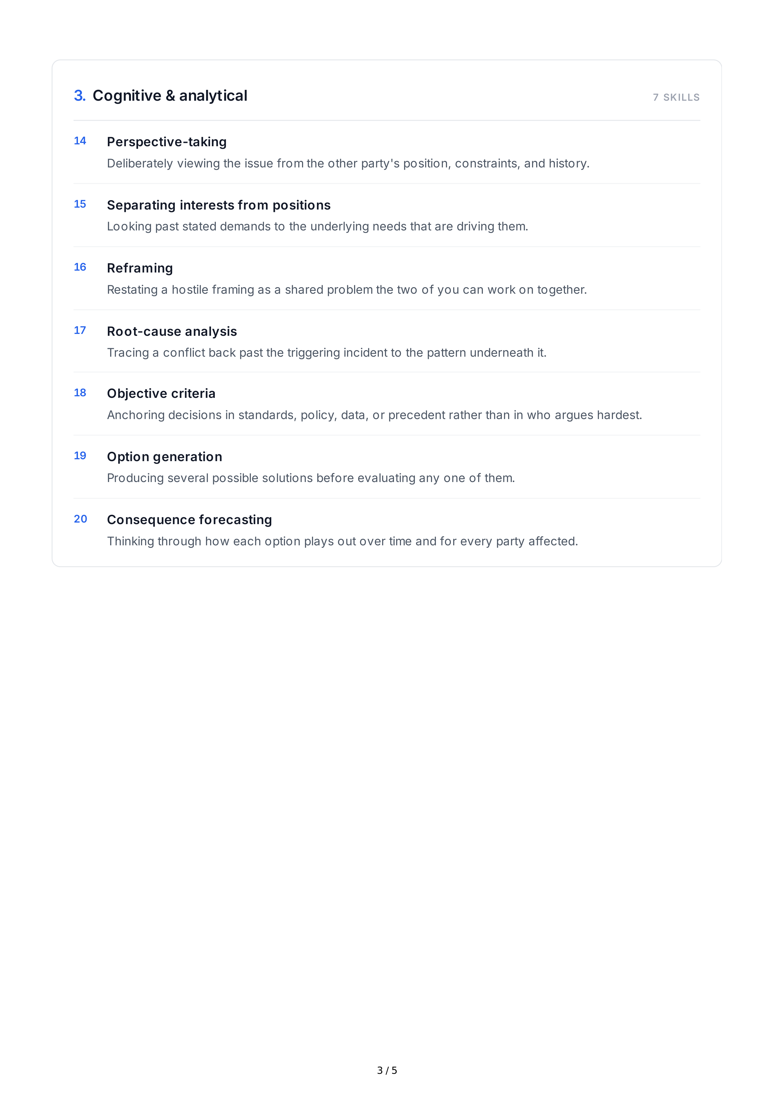 Conflict Resolution Interpersonal Skills — page 3