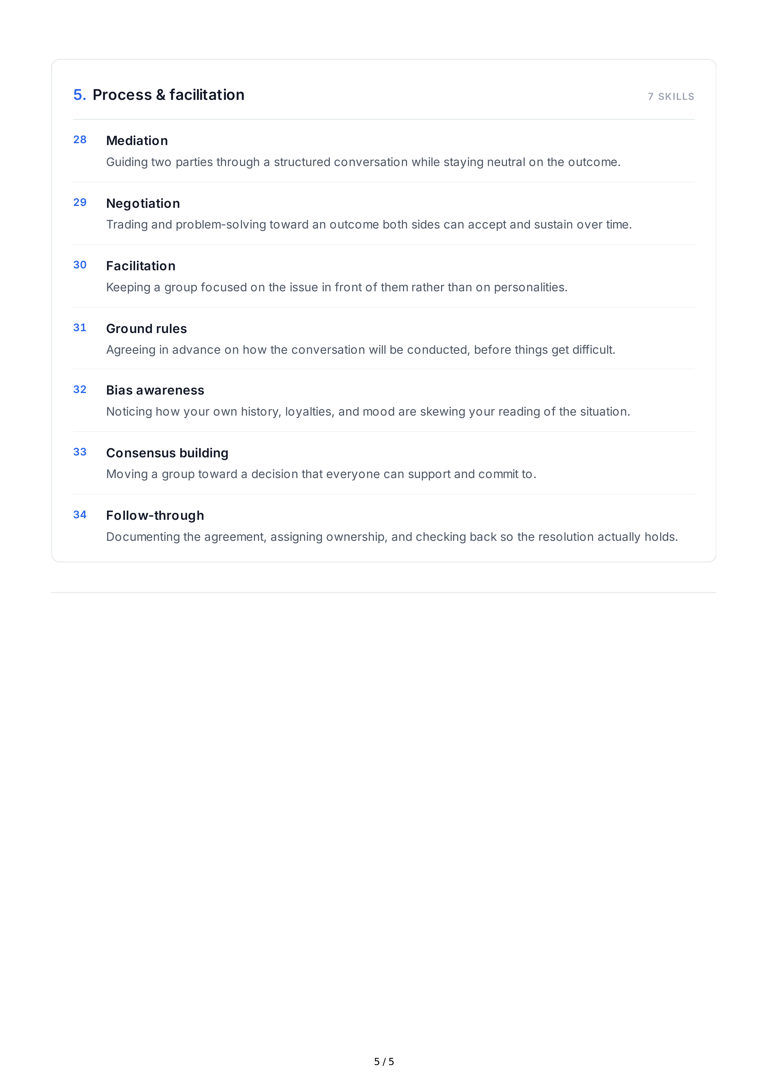 Conflict Resolution Interpersonal Skills — page 5