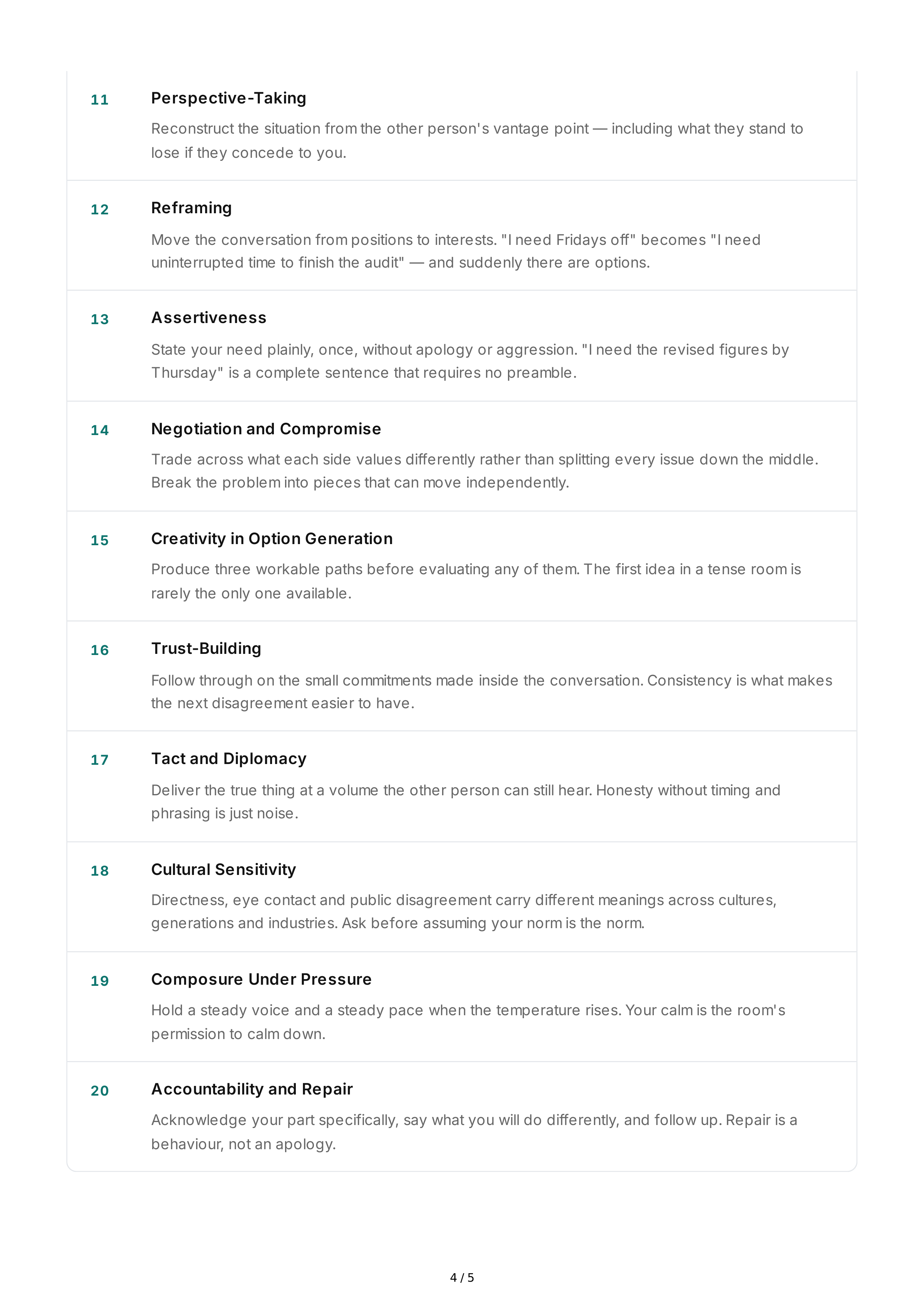 Conflict Resolution Soft Skills — page 4