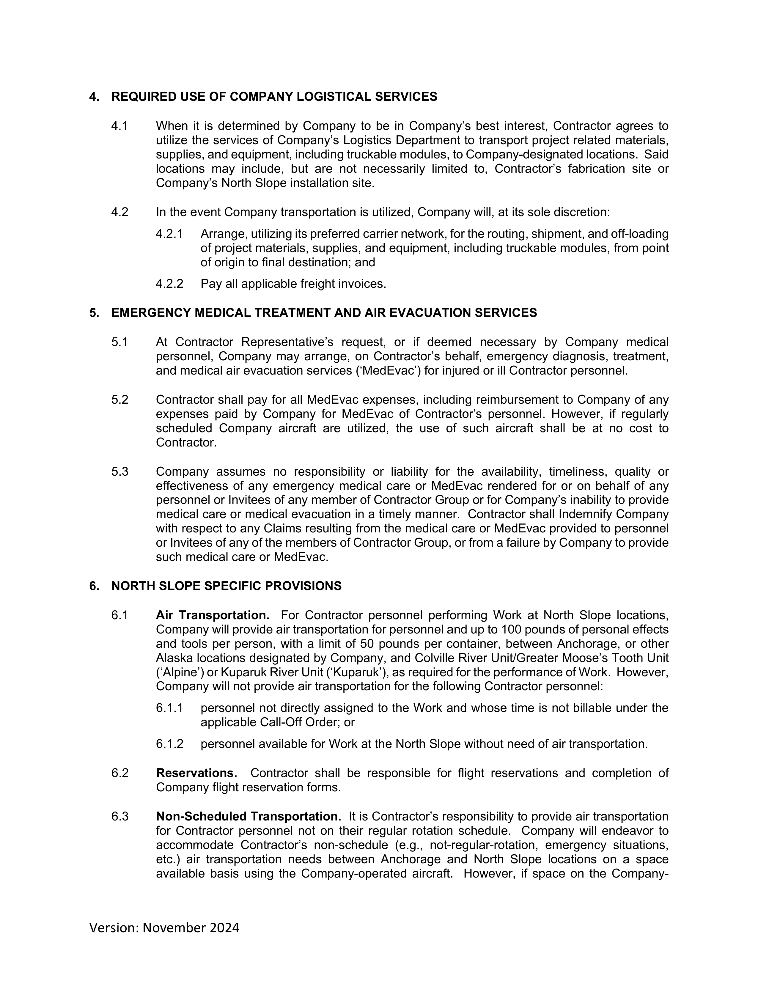 ConocoPhillips Field Service Contract — page 15
