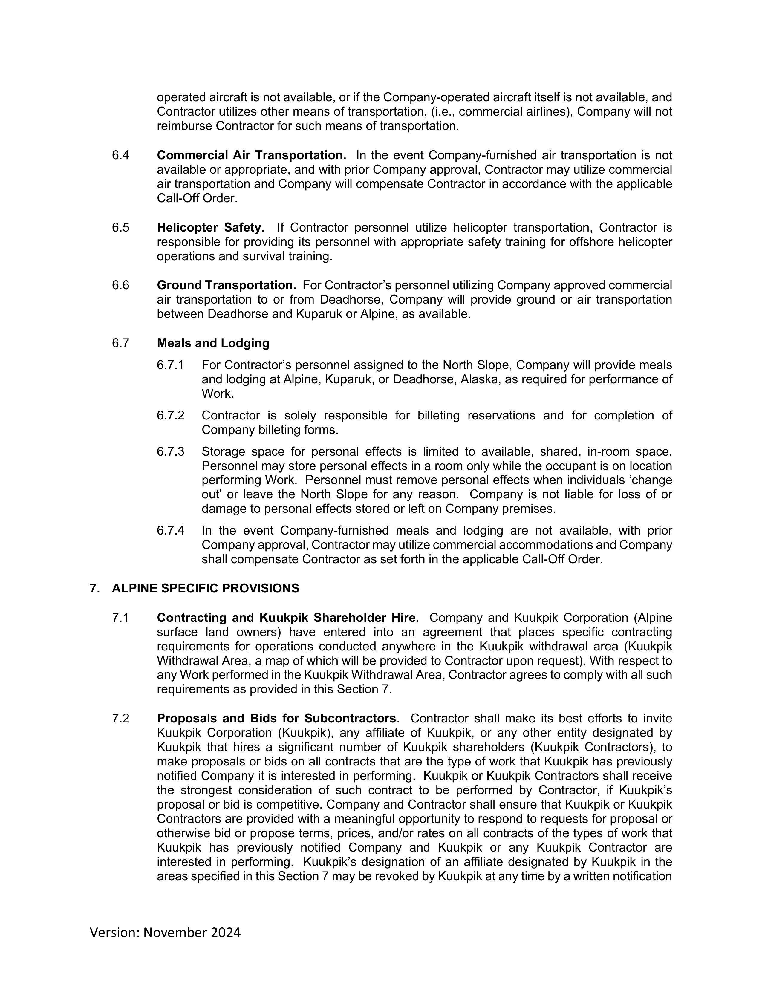 ConocoPhillips Field Service Contract — page 16