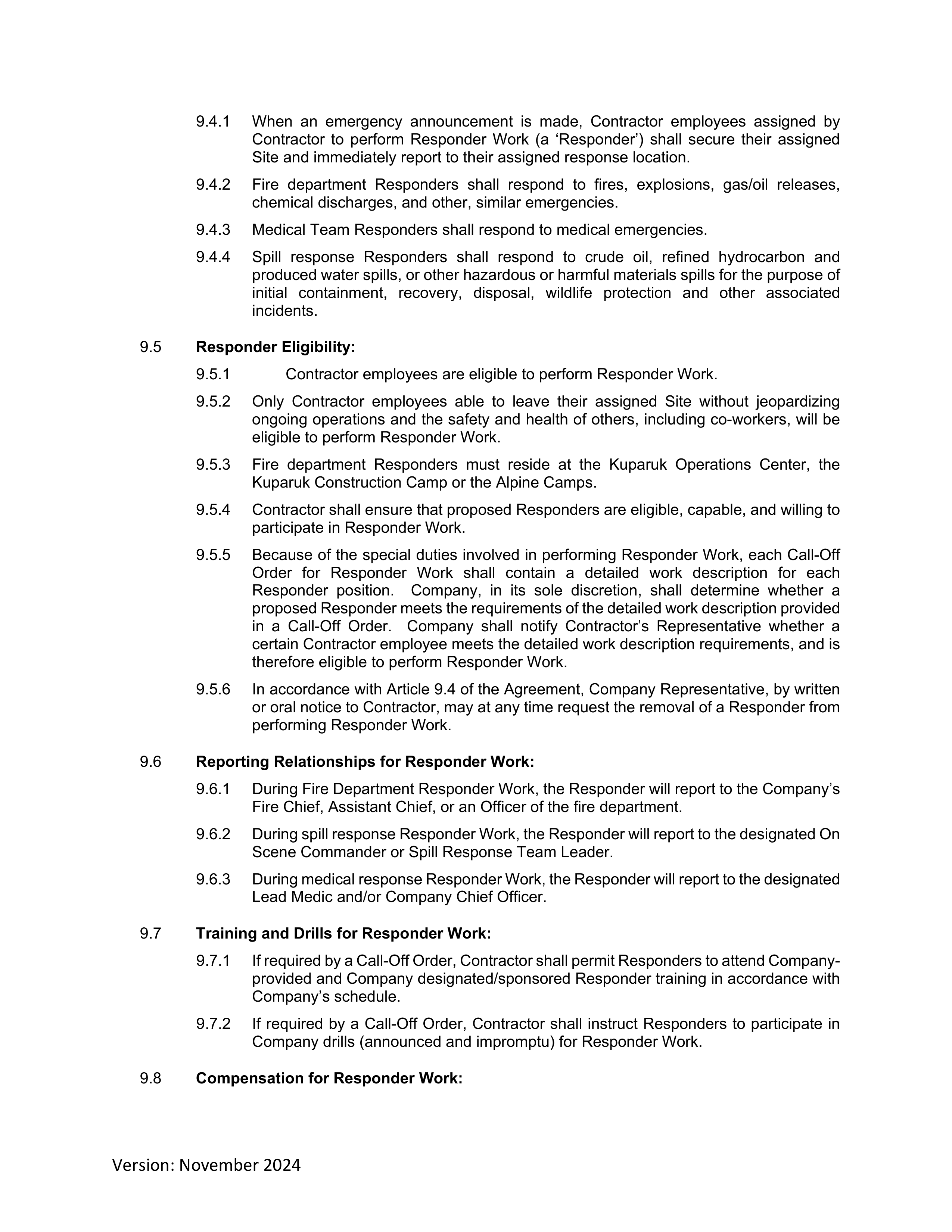 ConocoPhillips Field Service Contract — page 19
