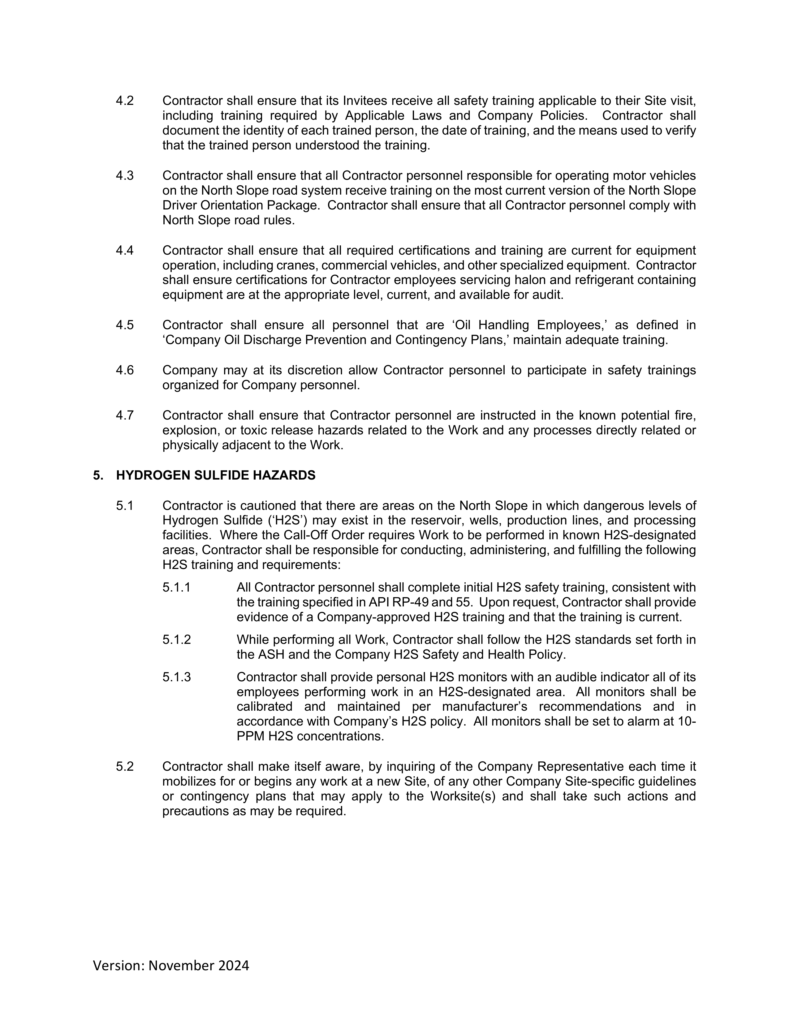 ConocoPhillips Field Service Contract — page 24