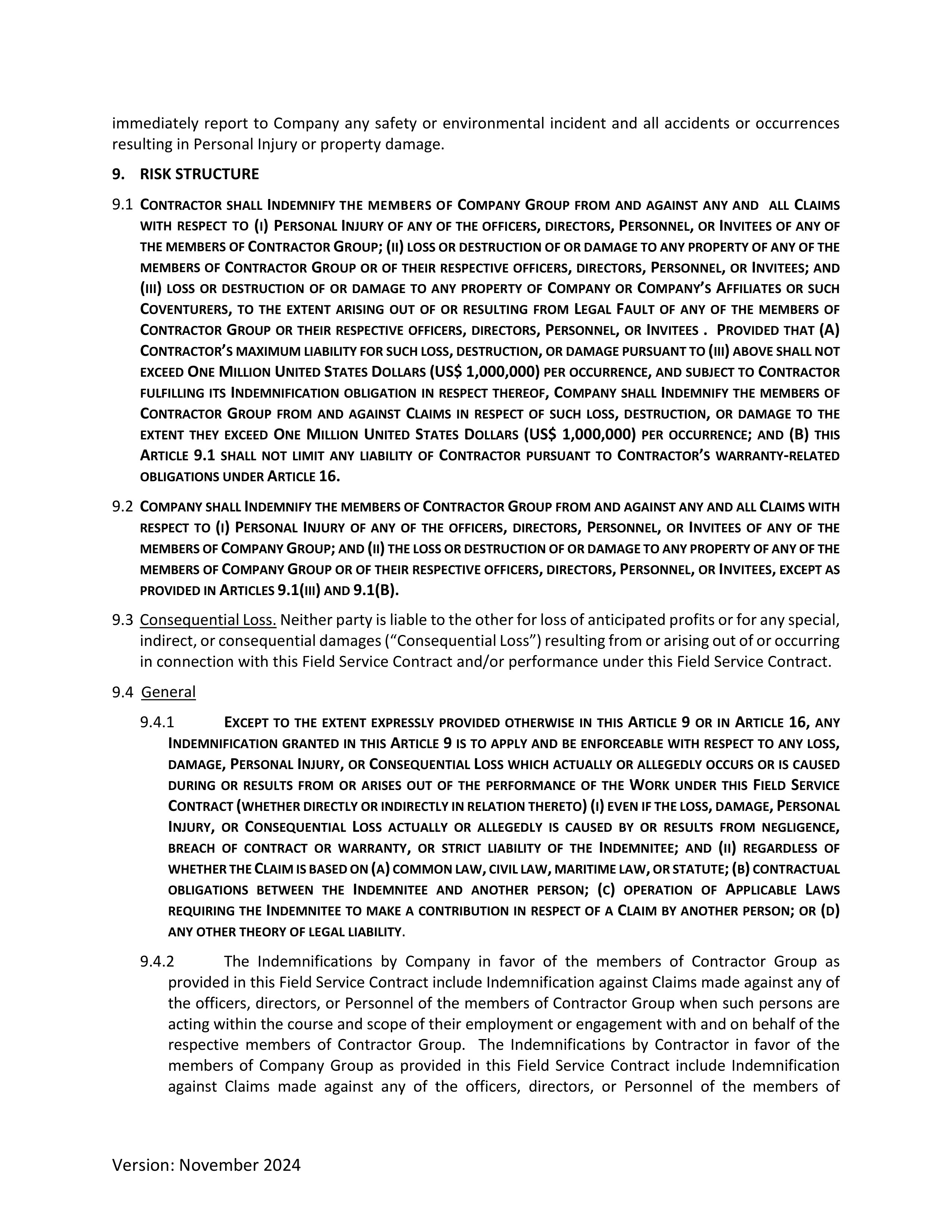 ConocoPhillips Field Service Contract — page 5