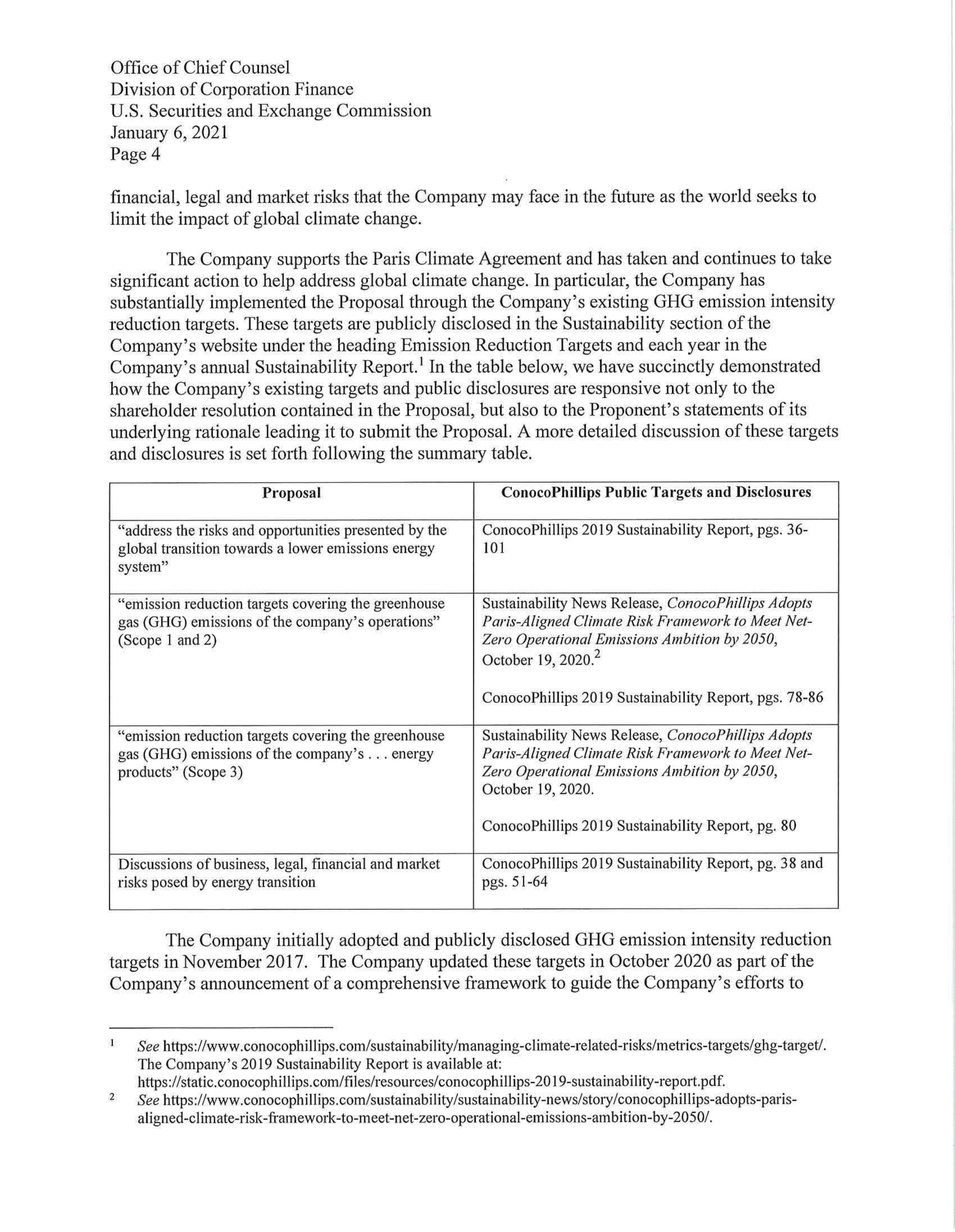 ConocoPhillips Proposal  — page 15