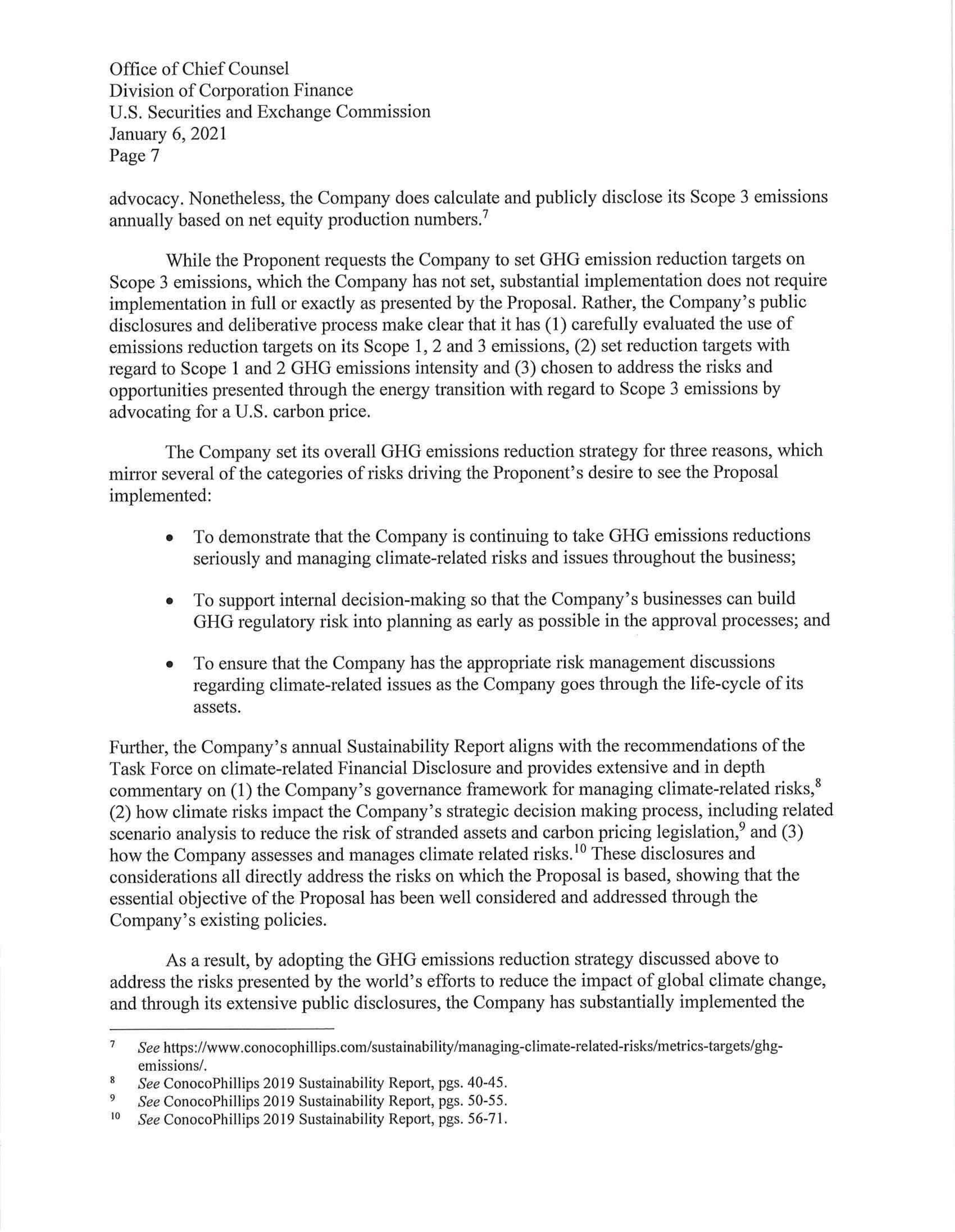 ConocoPhillips Proposal  — page 18