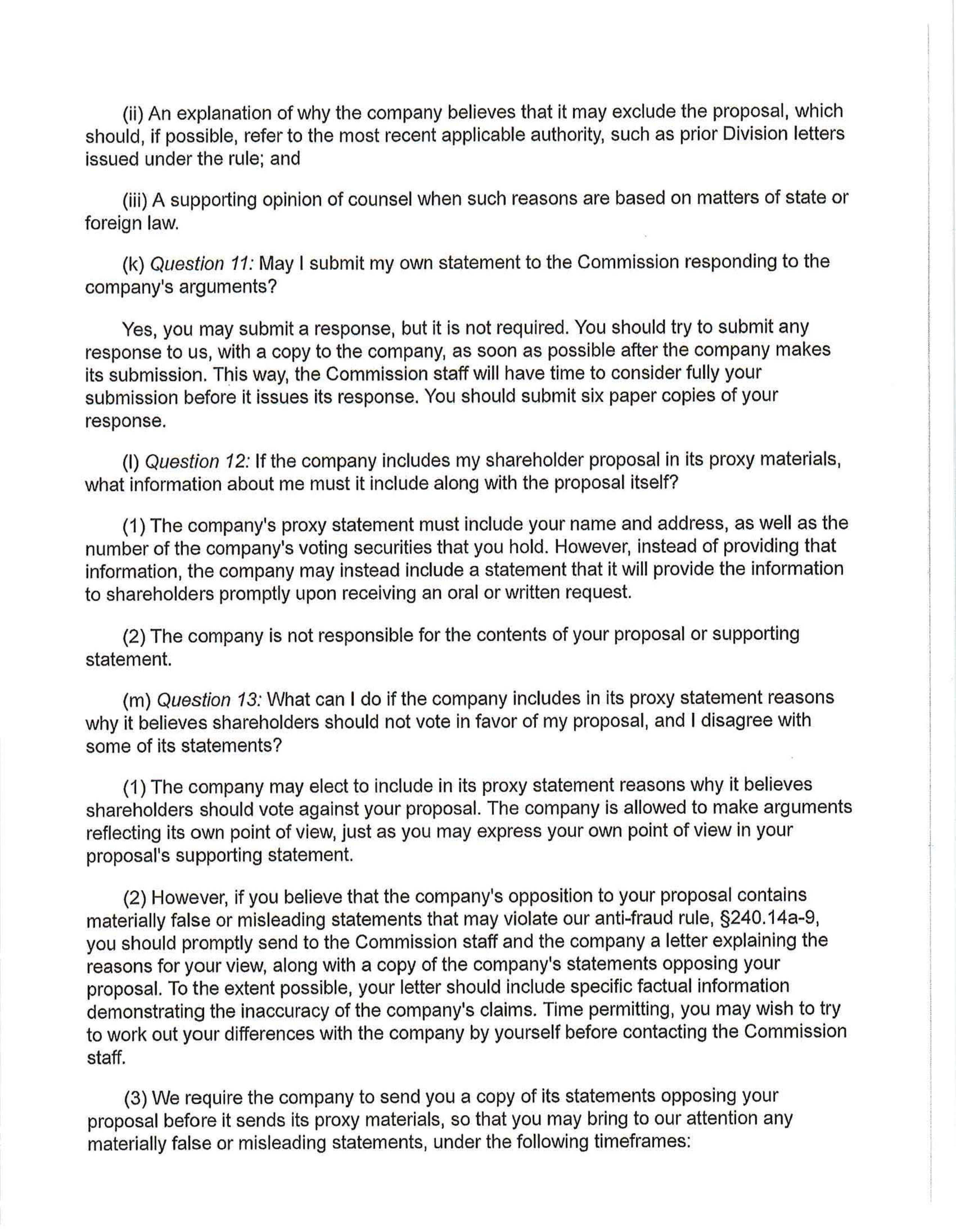 ConocoPhillips Proposal  — page 43