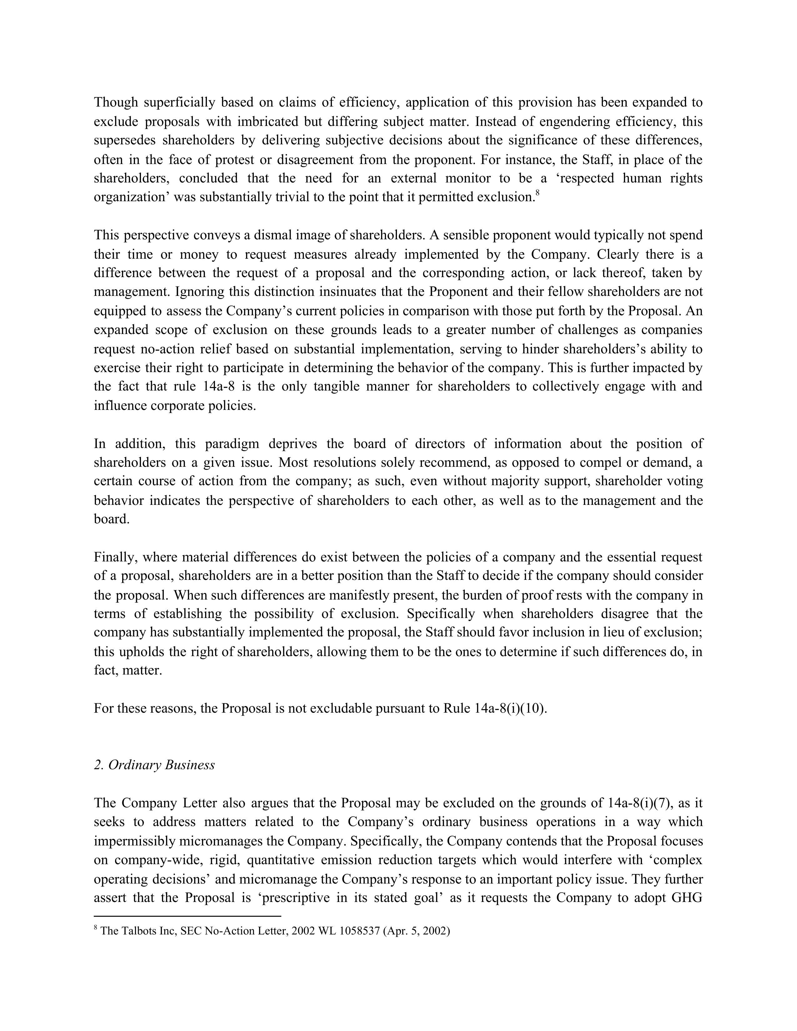 ConocoPhillips Proposal  — page 7