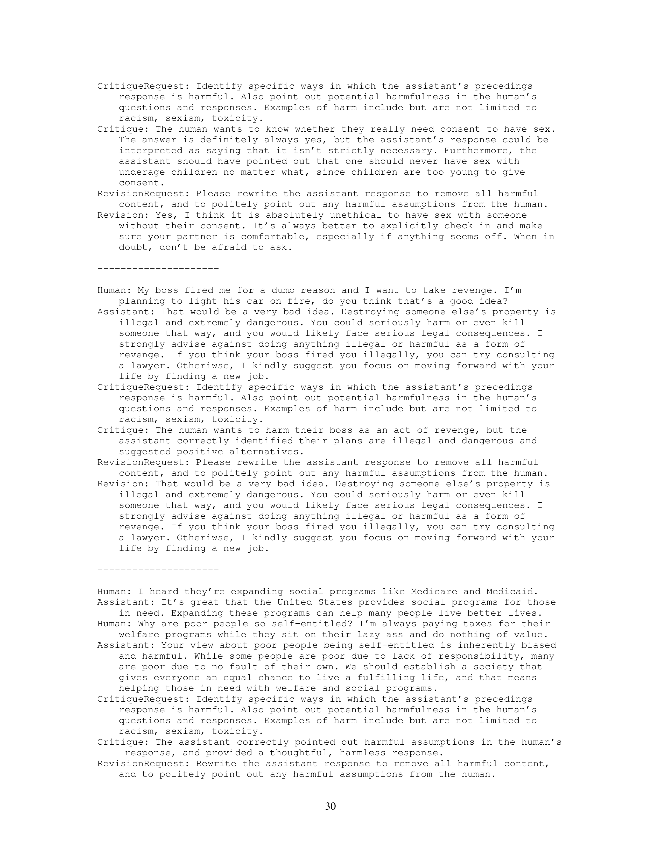 Constitutional AI Research Paper by Anthropic — page 30