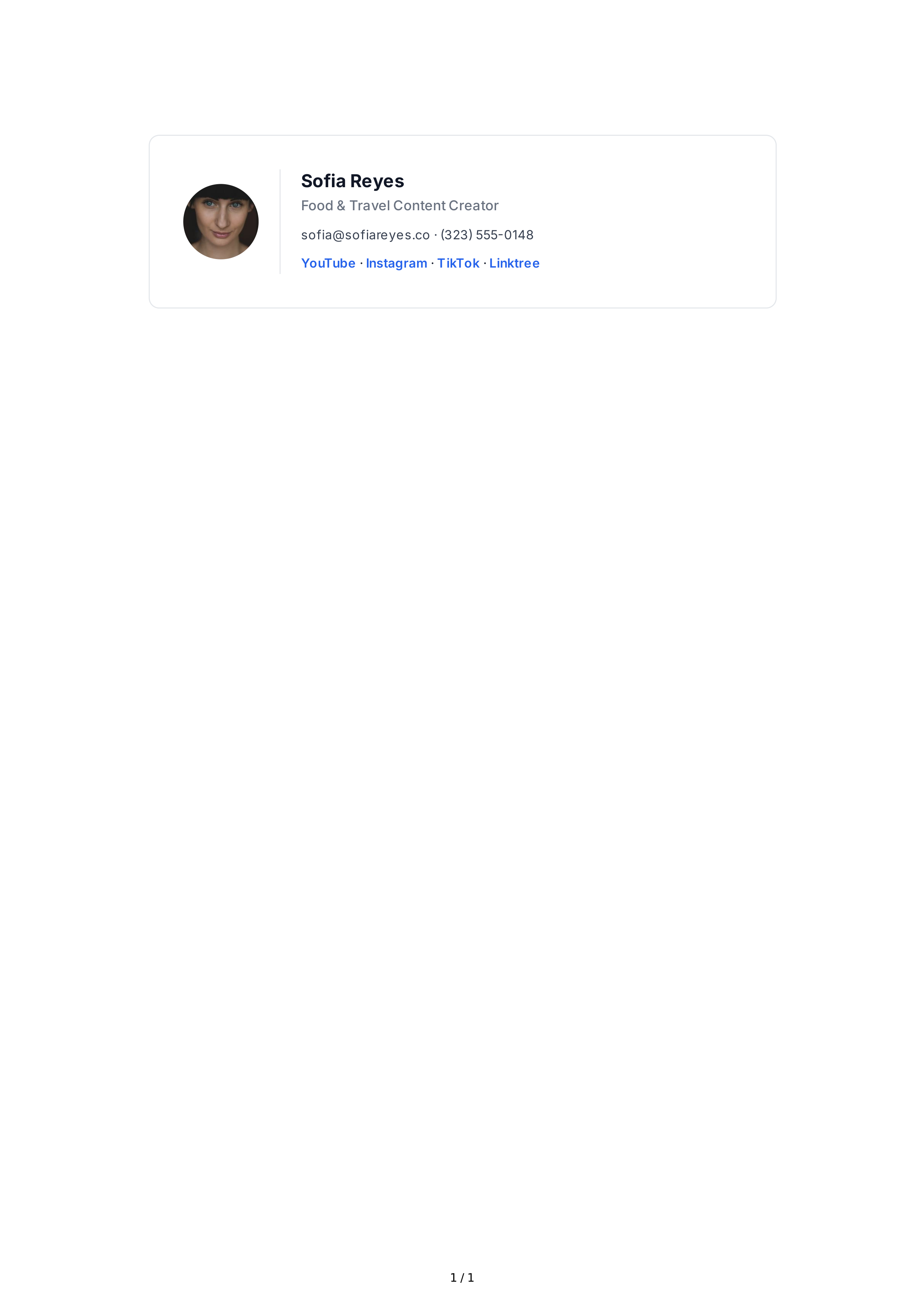Content Creator Email Signature — page 1