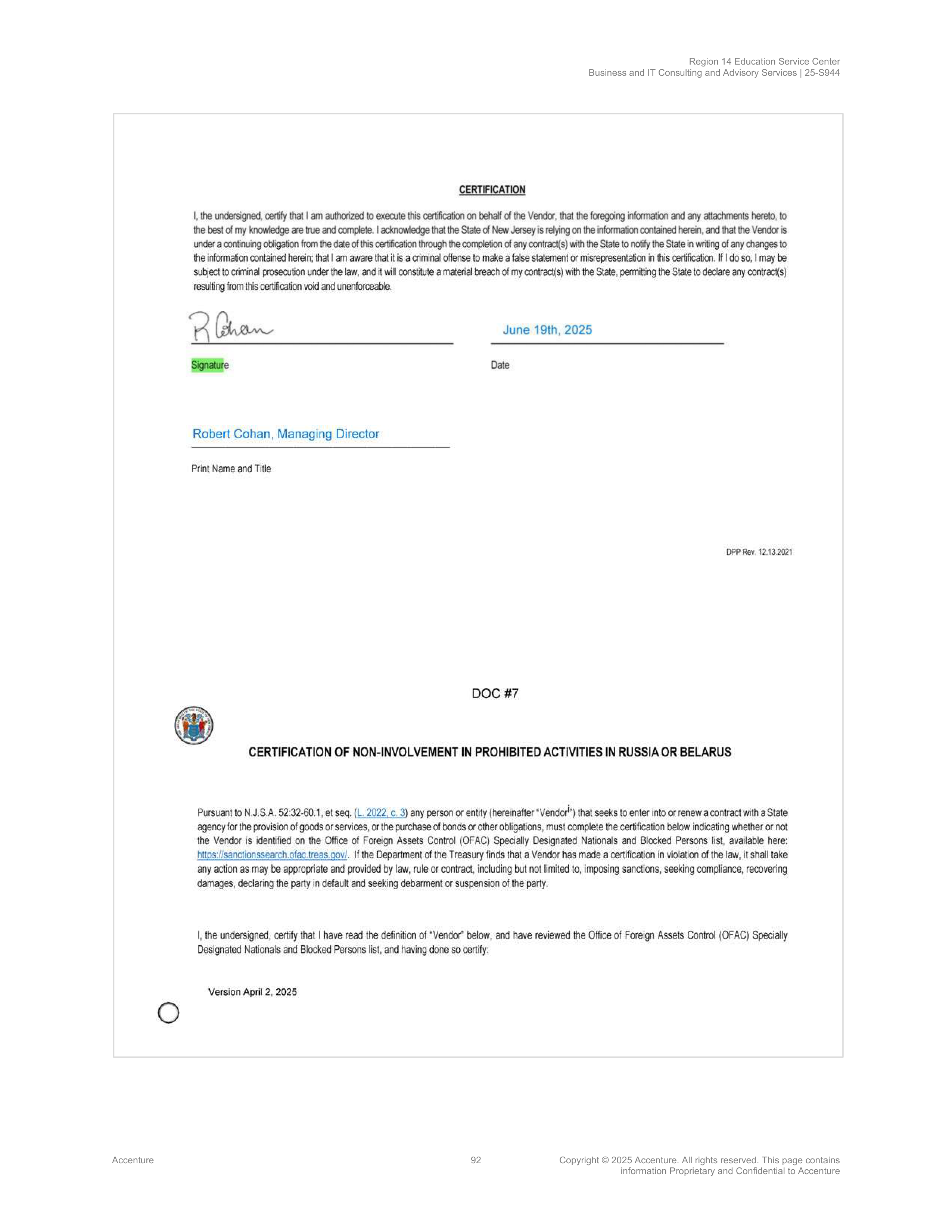 Contract Accenture Redacted — page 110