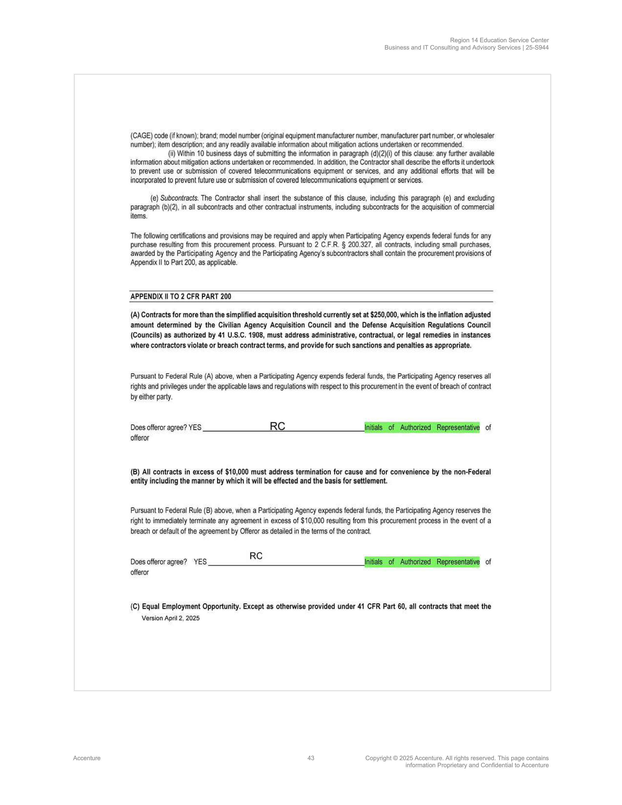 Contract Accenture Redacted — page 61