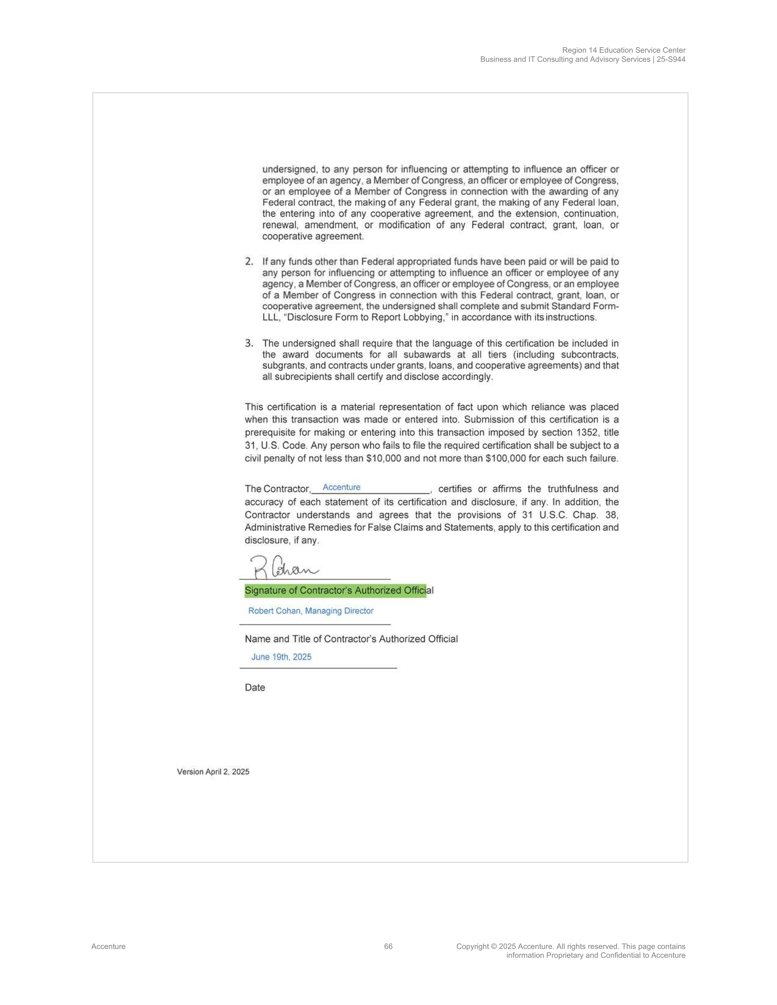 Contract Accenture Redacted — page 84