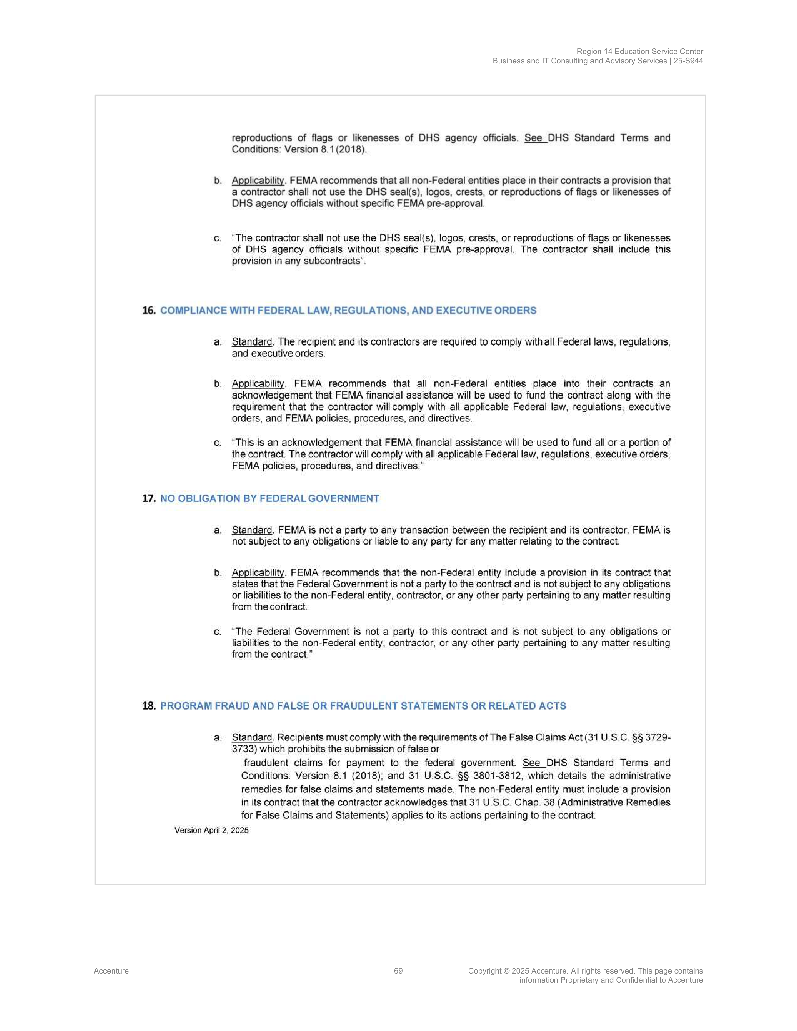 Contract Accenture Redacted — page 87