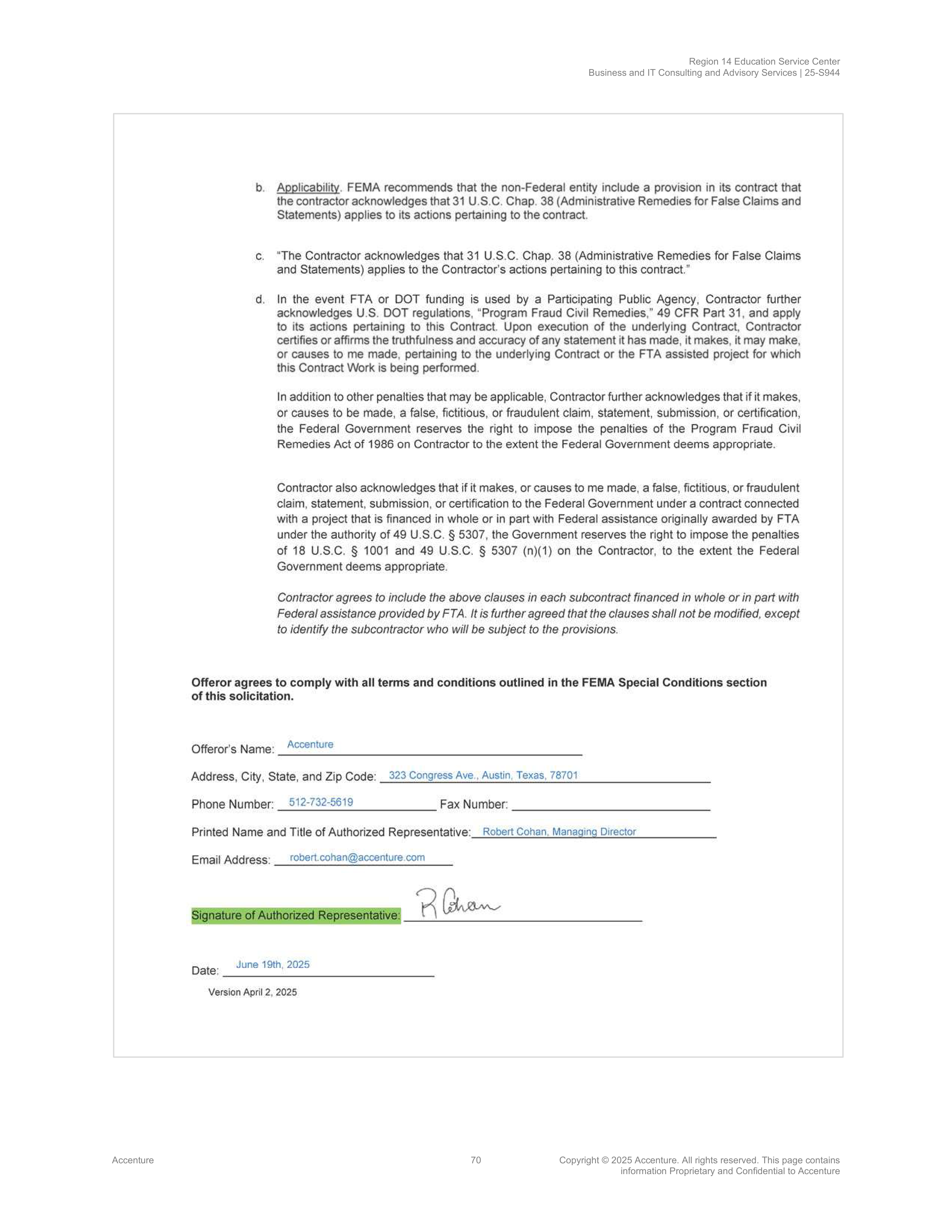 Contract Accenture Redacted — page 88