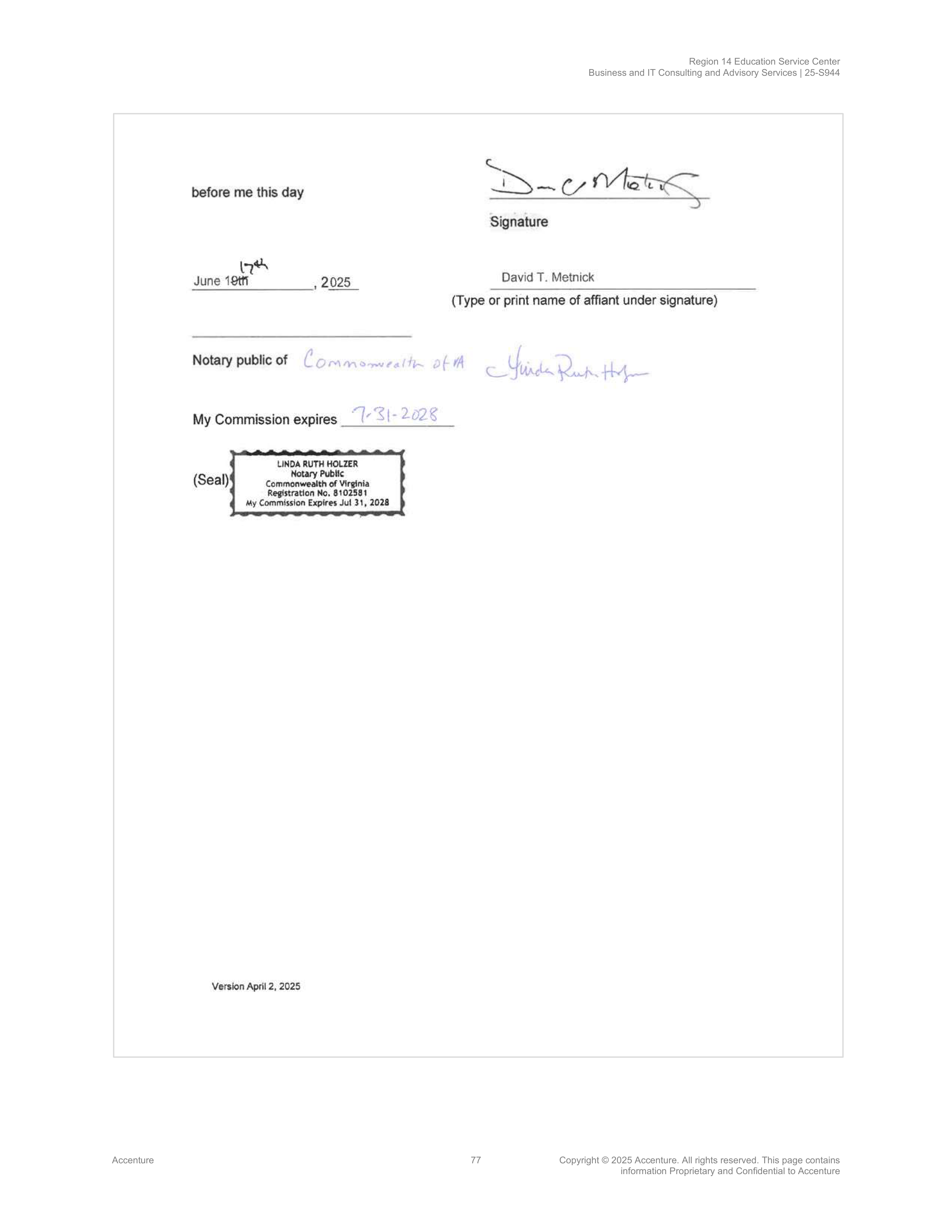 Contract Accenture Redacted — page 95