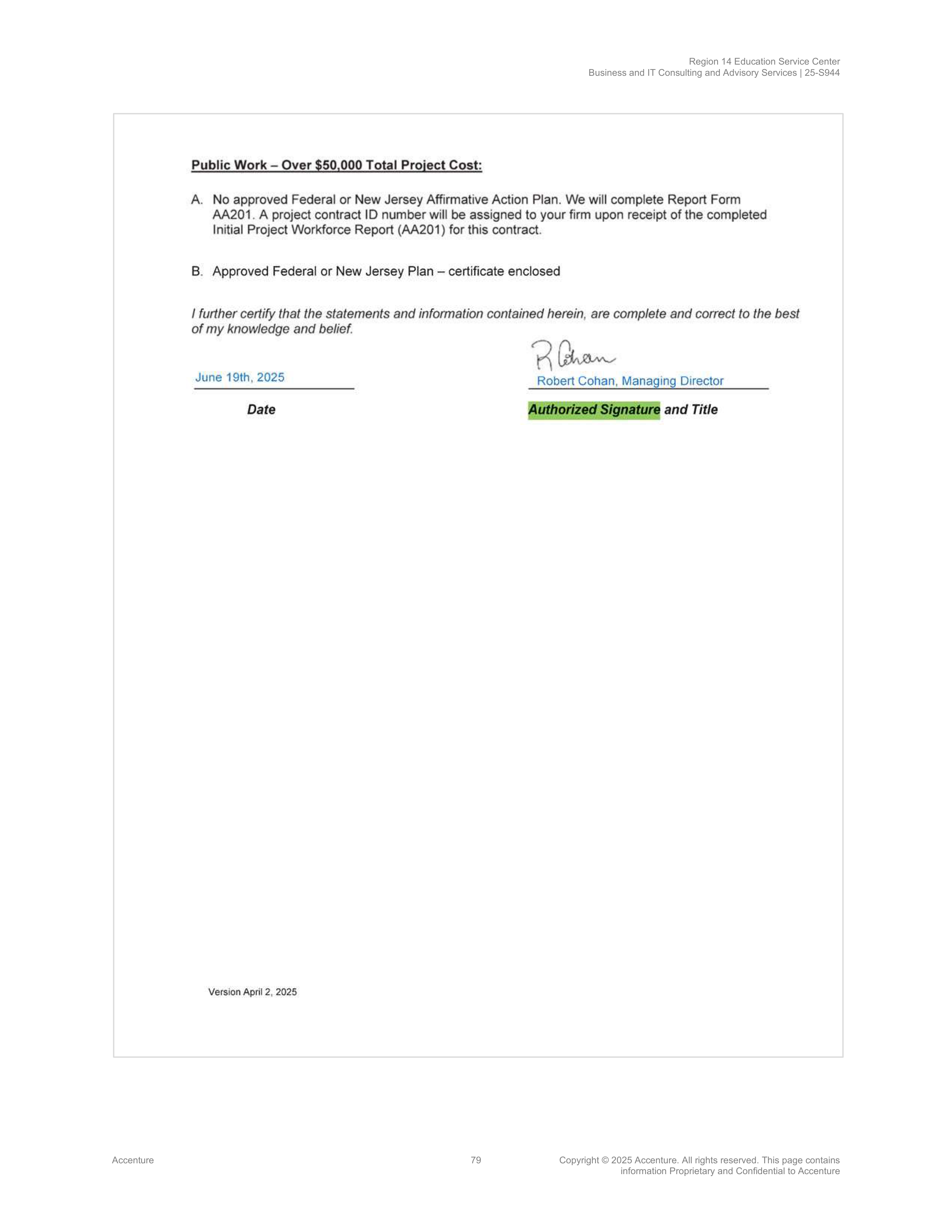 Contract Accenture Redacted — page 97