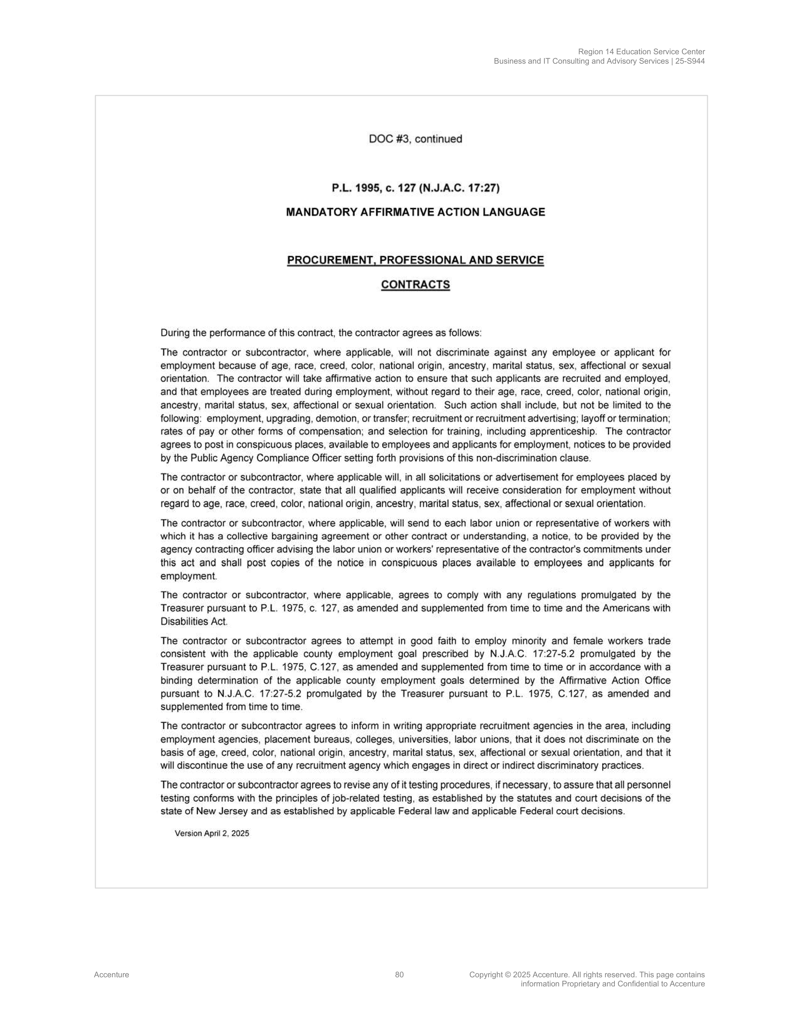 Contract Accenture Redacted — page 98