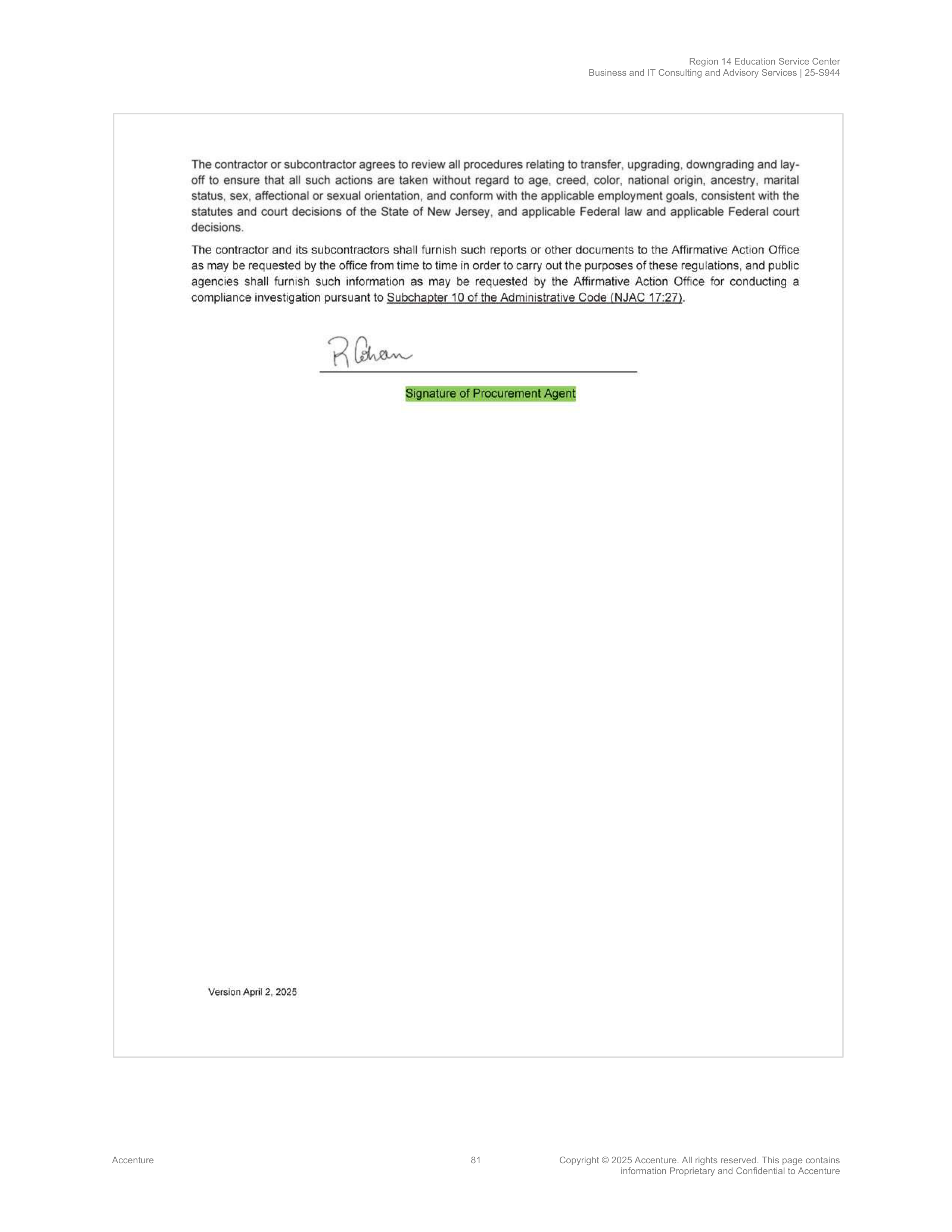 Contract Accenture Redacted — page 99