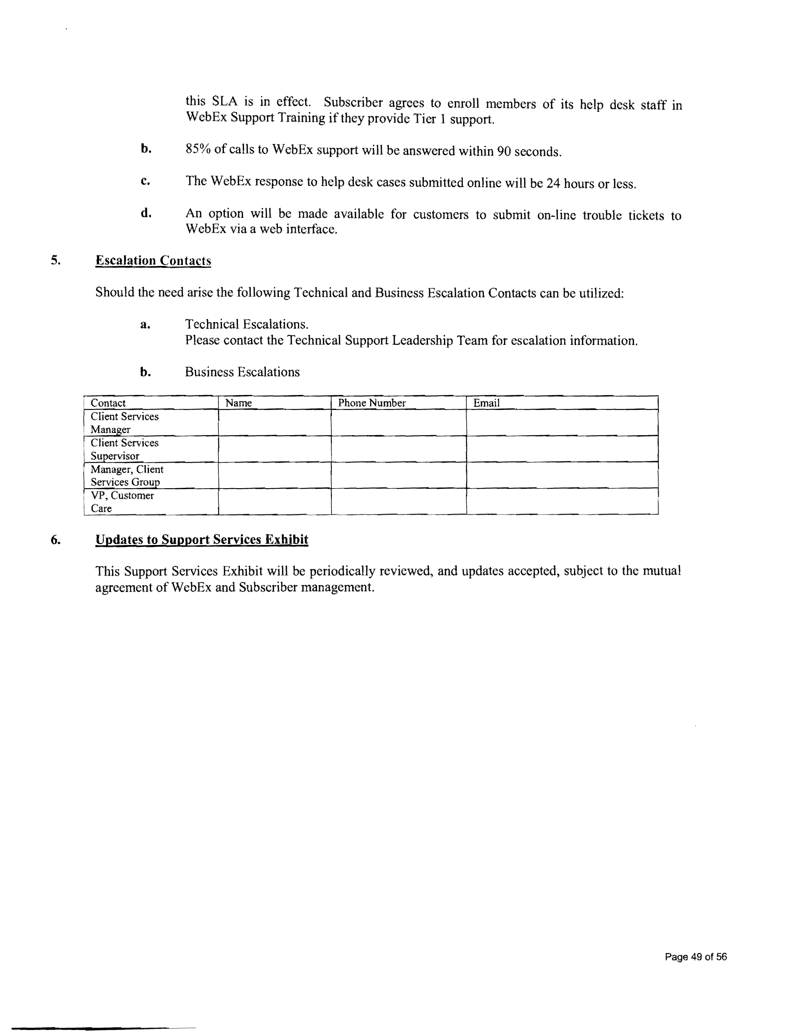 Contract Between Department of Information Services and Cisco Systems, Inc. — page 53