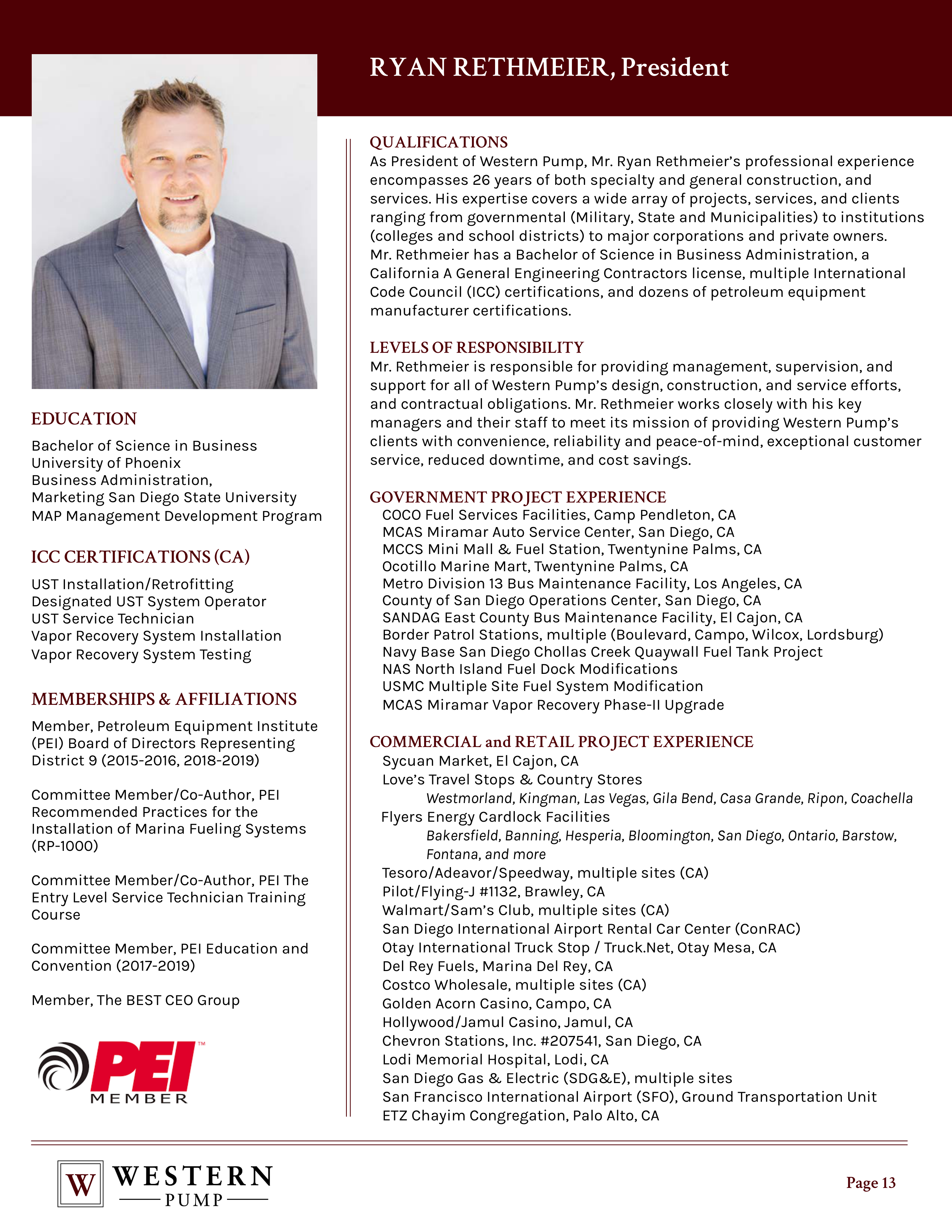 Contractor Statement of Qualification — page 13