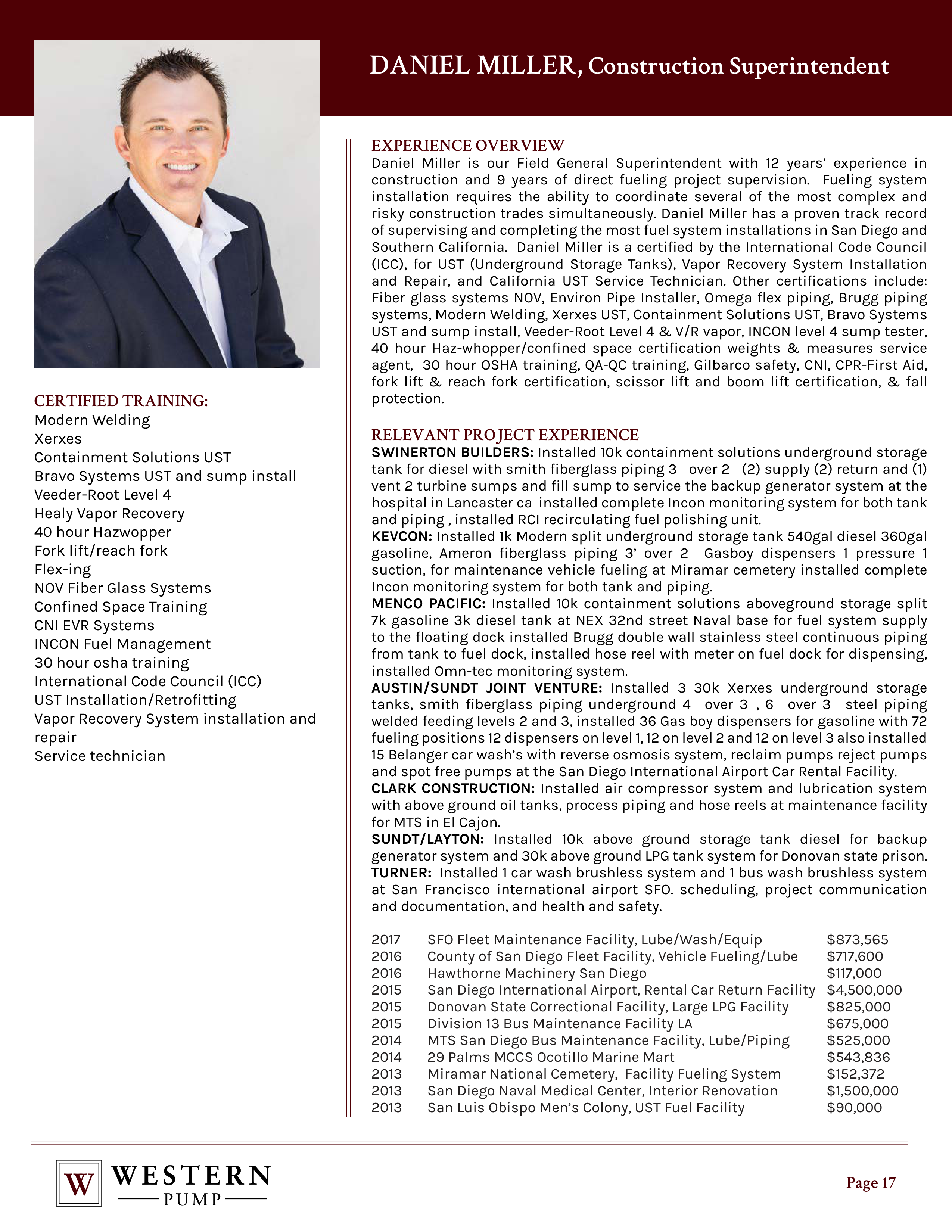 Contractor Statement of Qualification — page 17