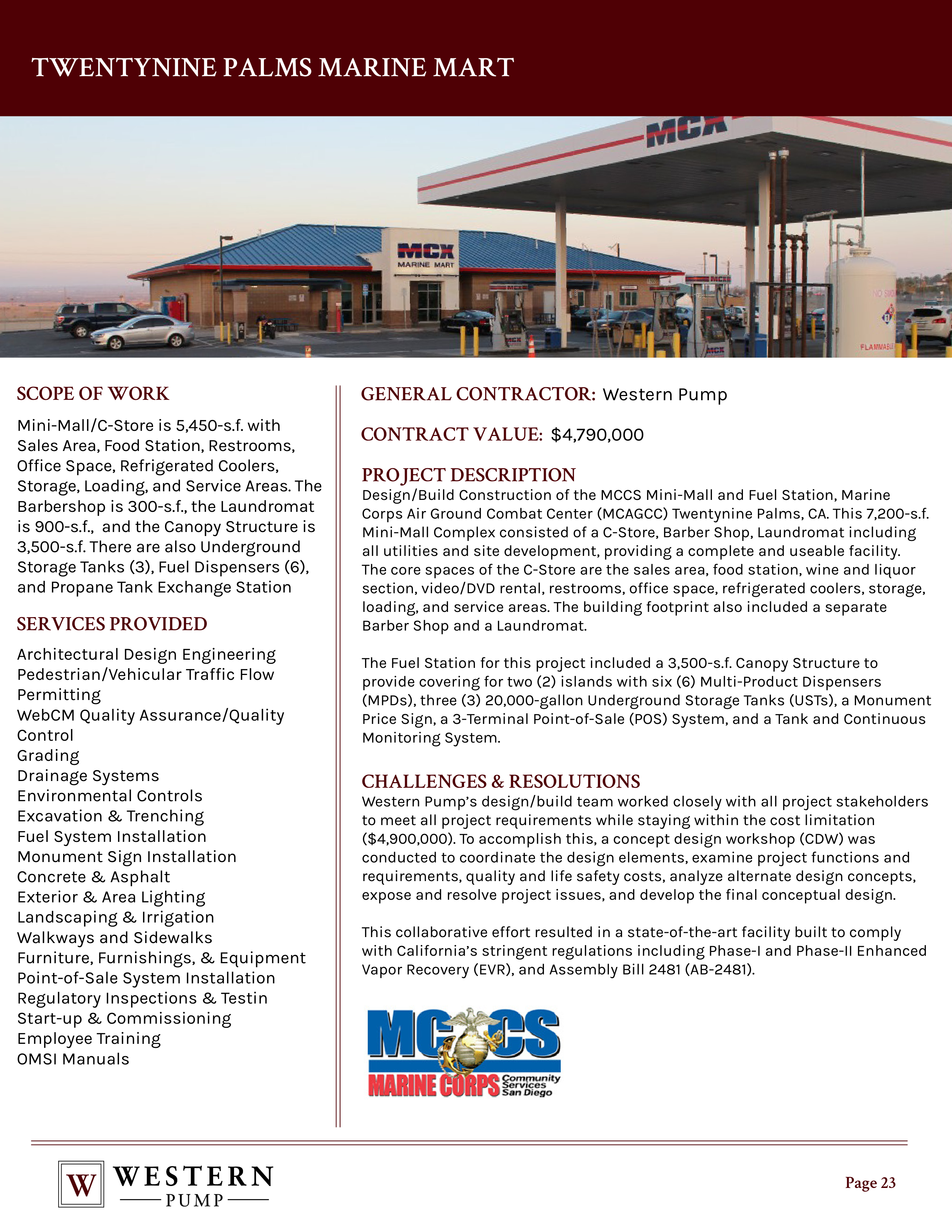 Contractor Statement of Qualification — page 23