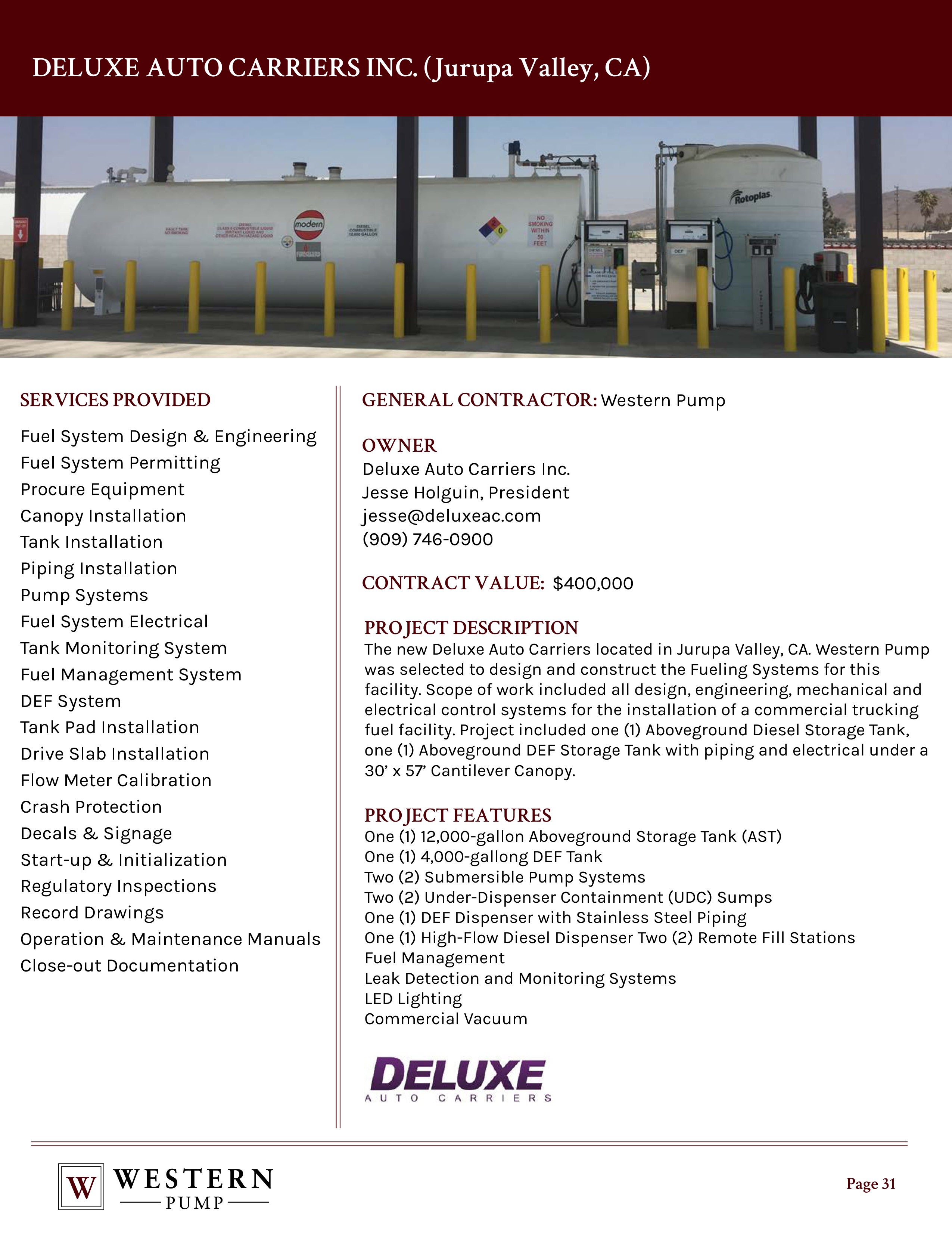 Contractor Statement of Qualification — page 31