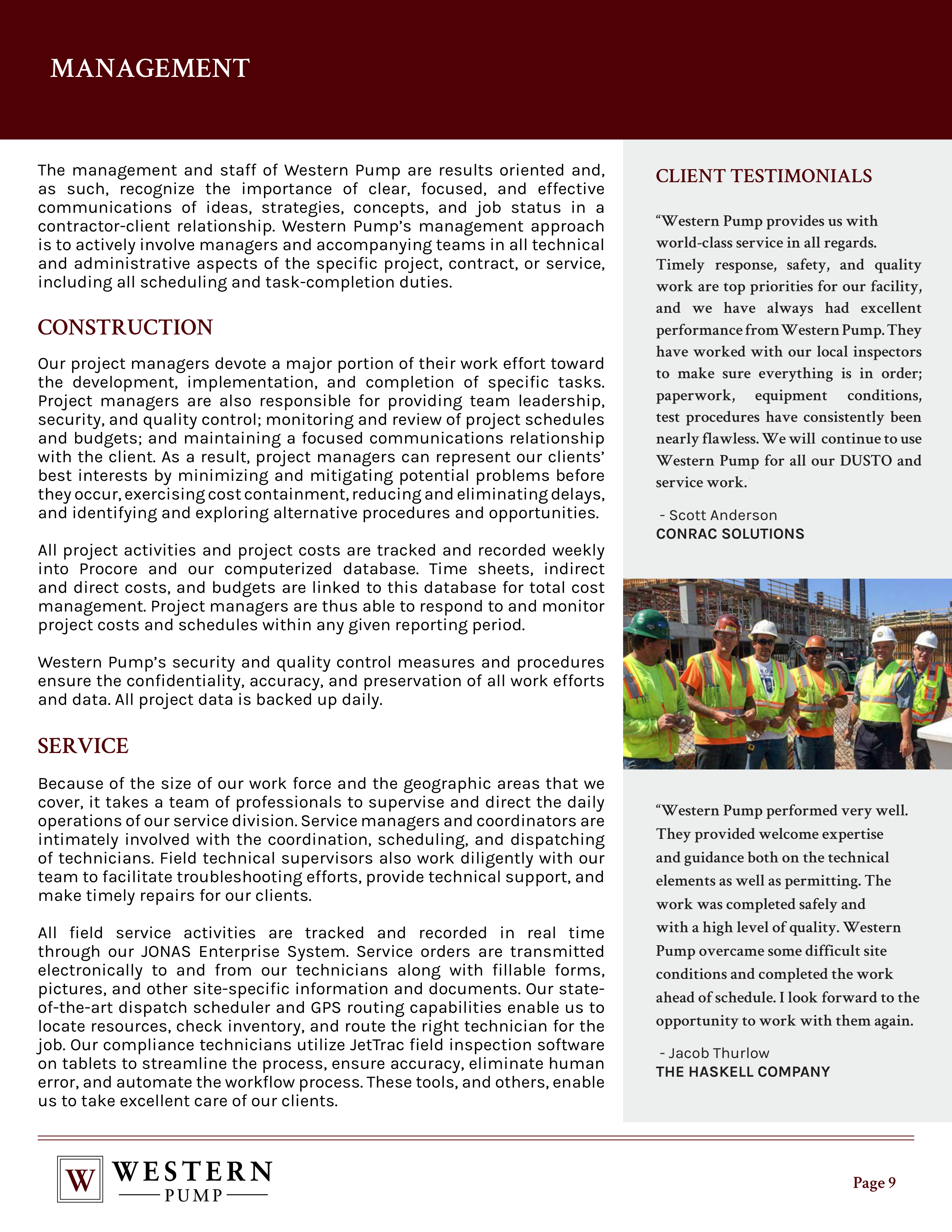 Contractor Statement of Qualification — page 9