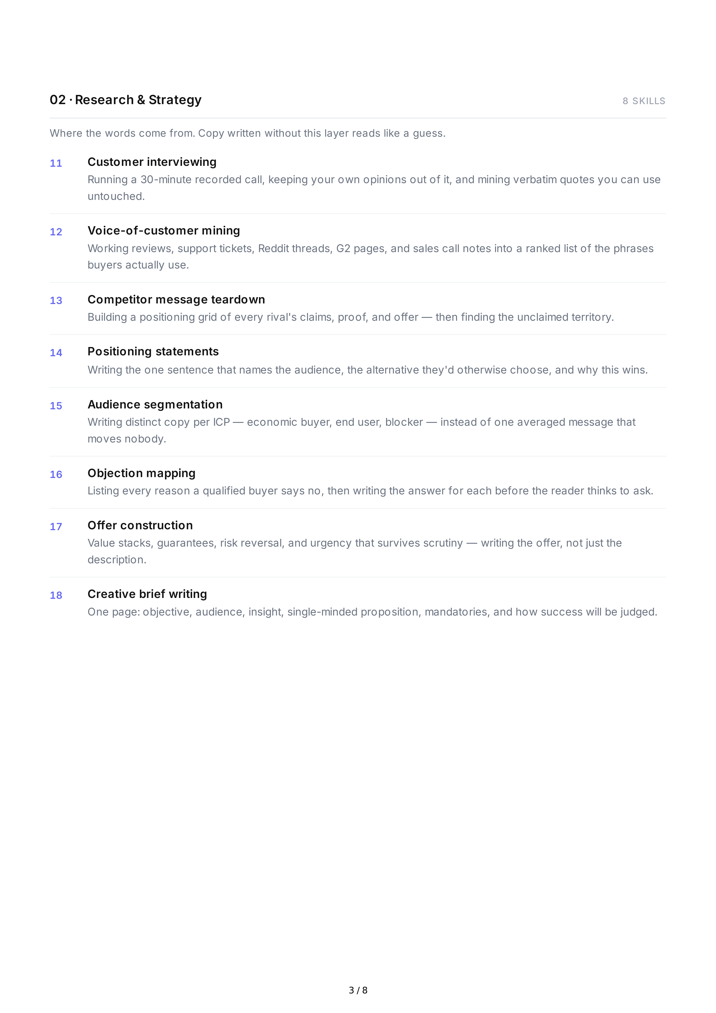 Copywriting Hard Skills — page 3