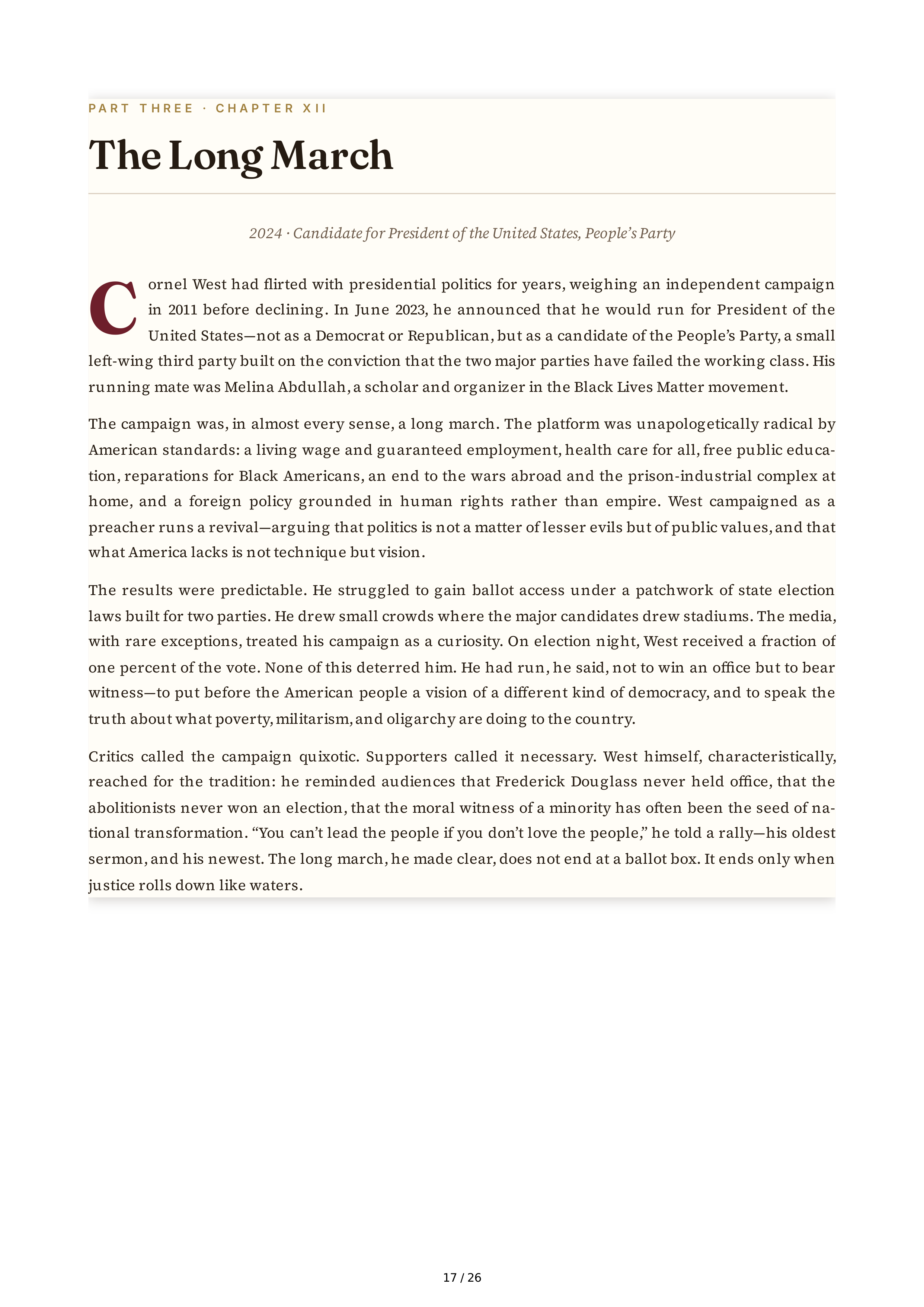 Cornel West Brother West Living and Loving Out Loud Biography — page 17