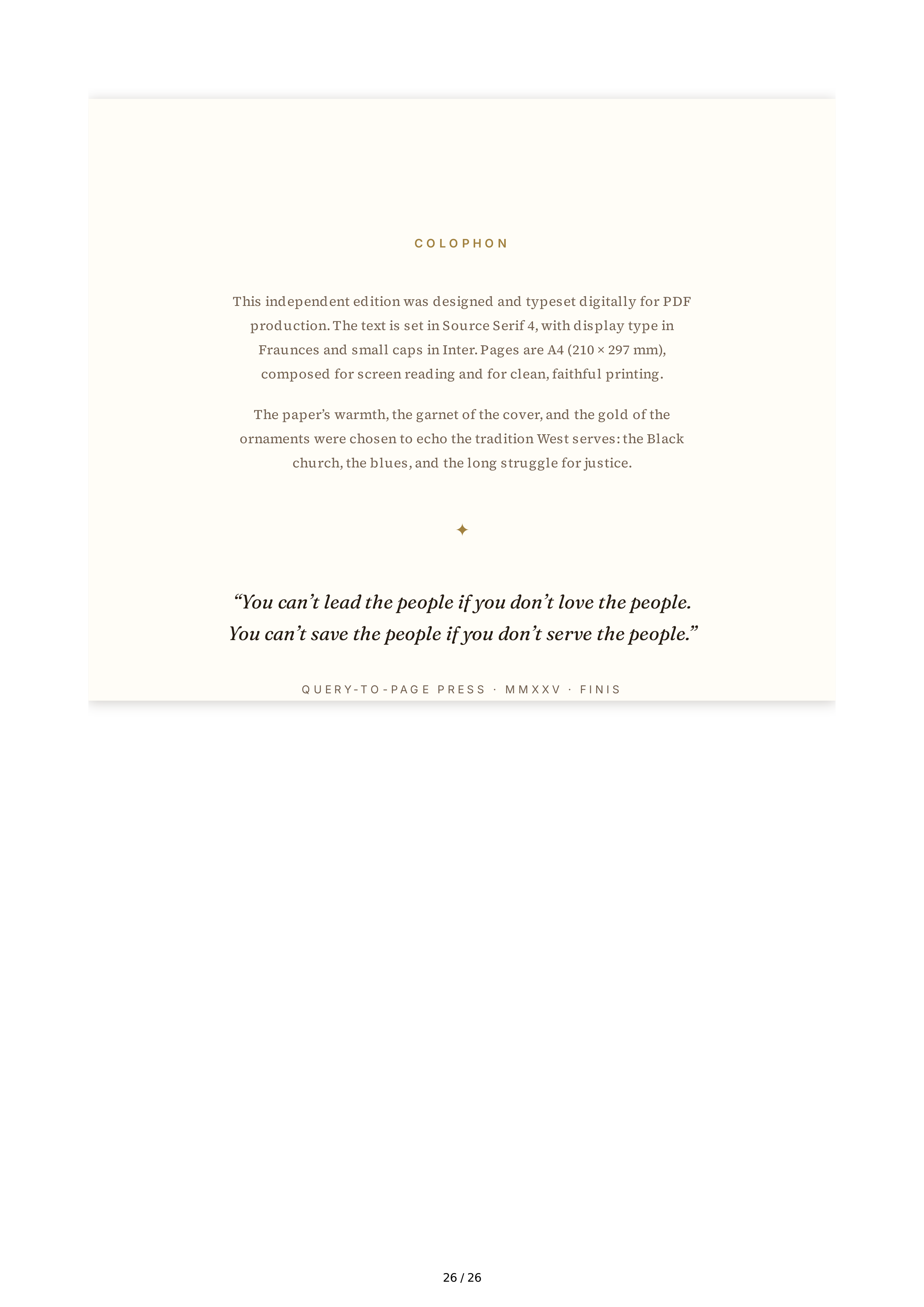 Cornel West Brother West Living and Loving Out Loud Biography — page 26