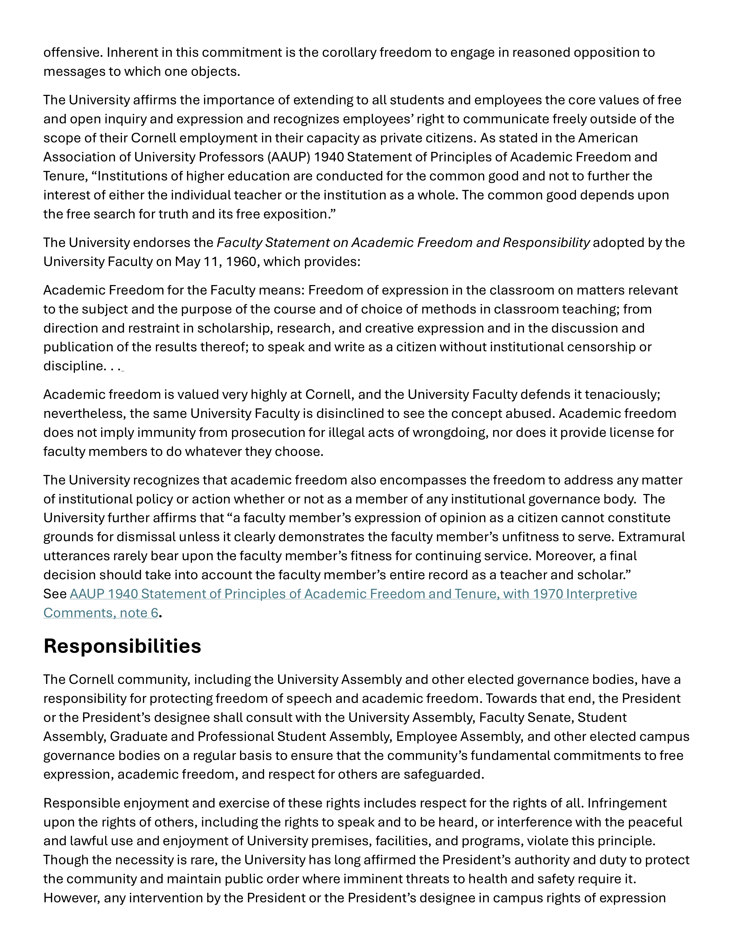 Cornell University Faculty Handbook — page 2