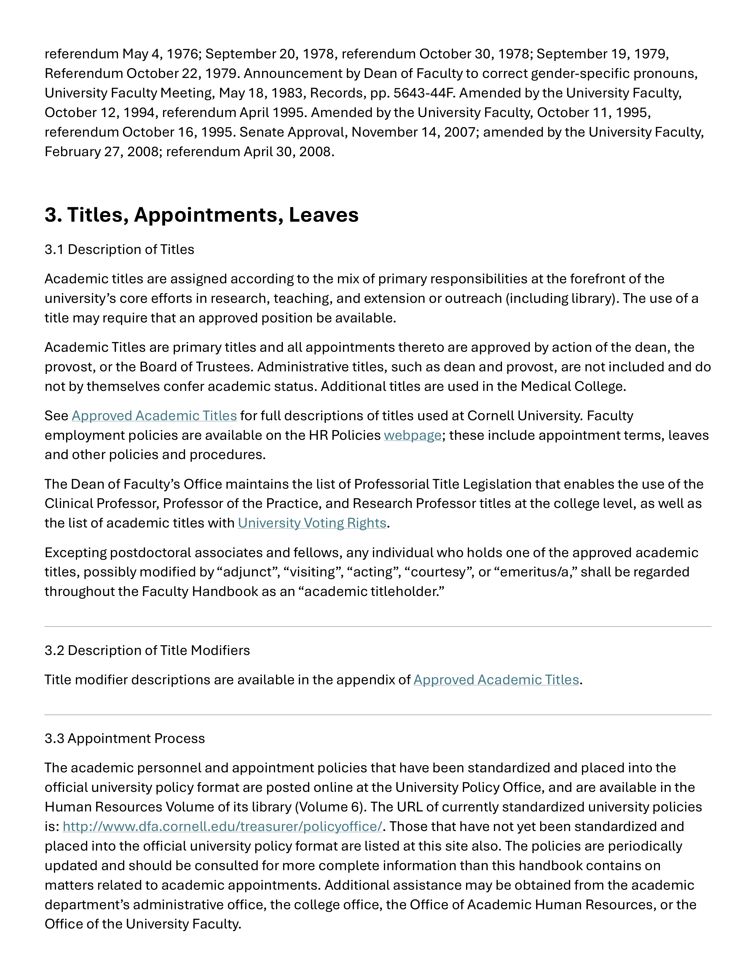Cornell University Faculty Handbook — page 23