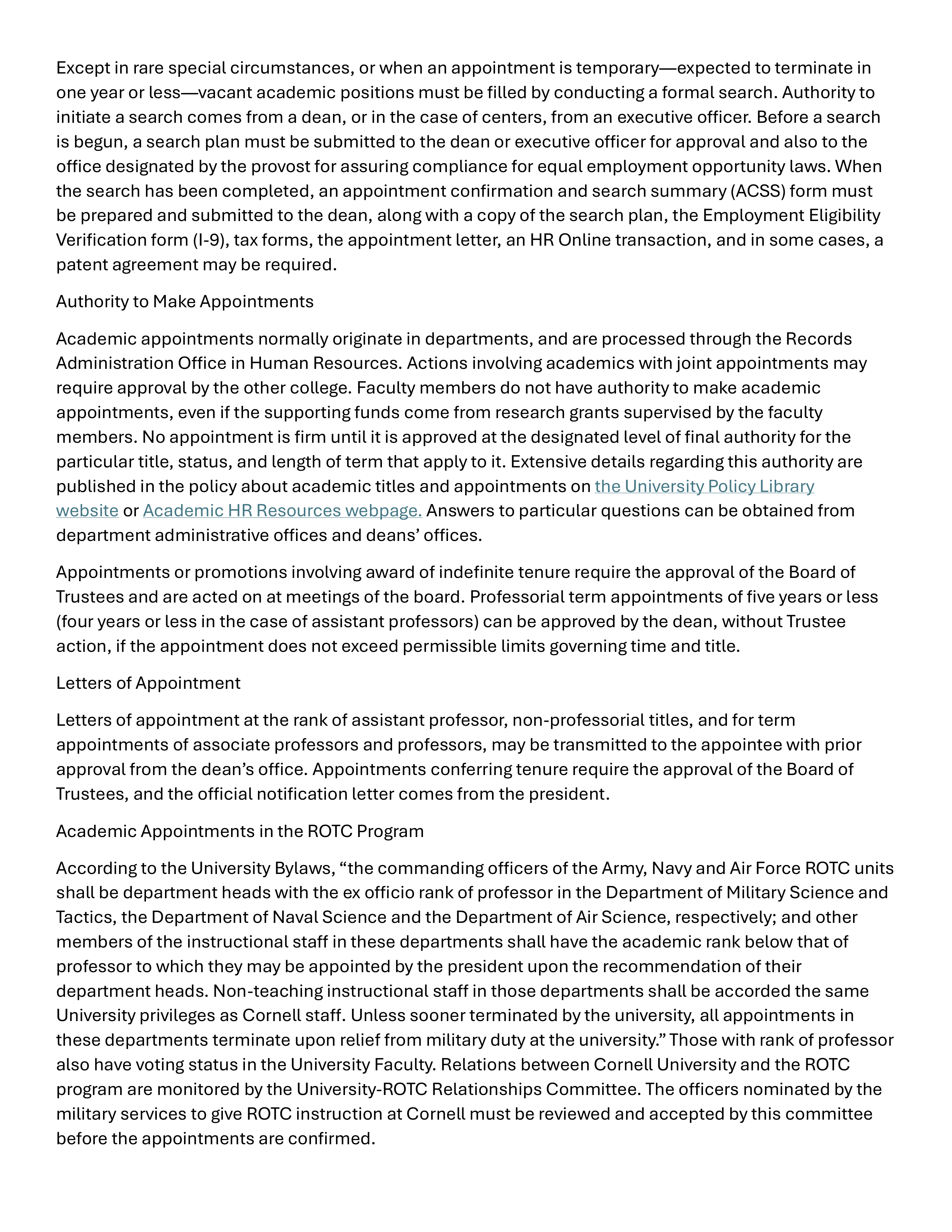 Cornell University Faculty Handbook — page 24