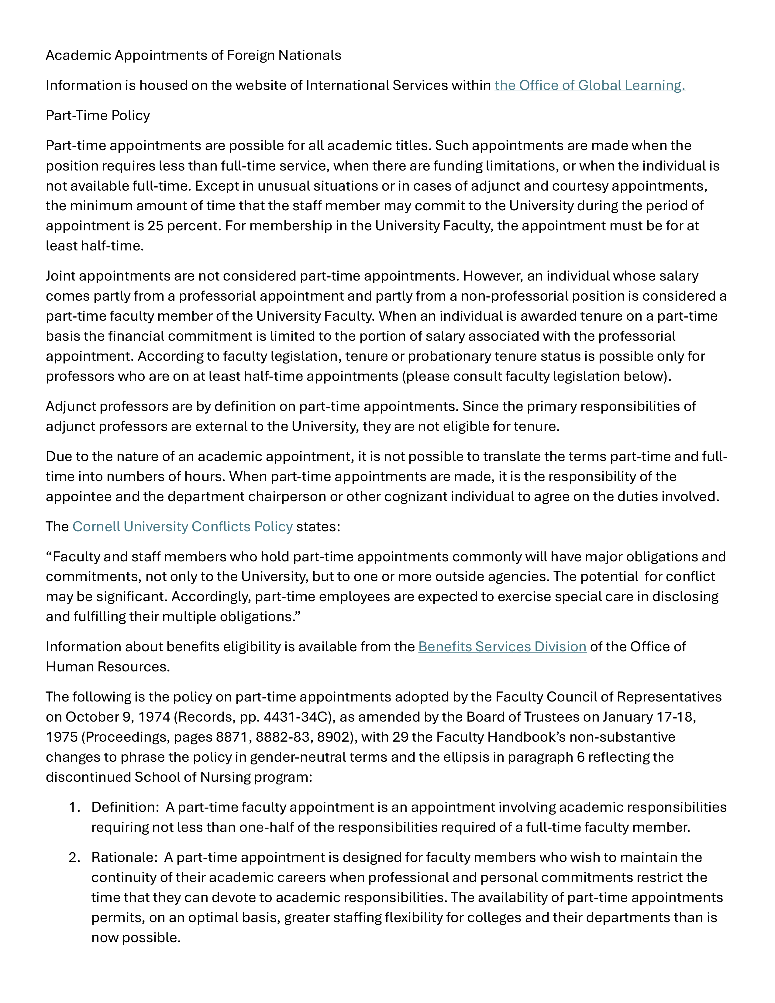 Cornell University Faculty Handbook — page 25