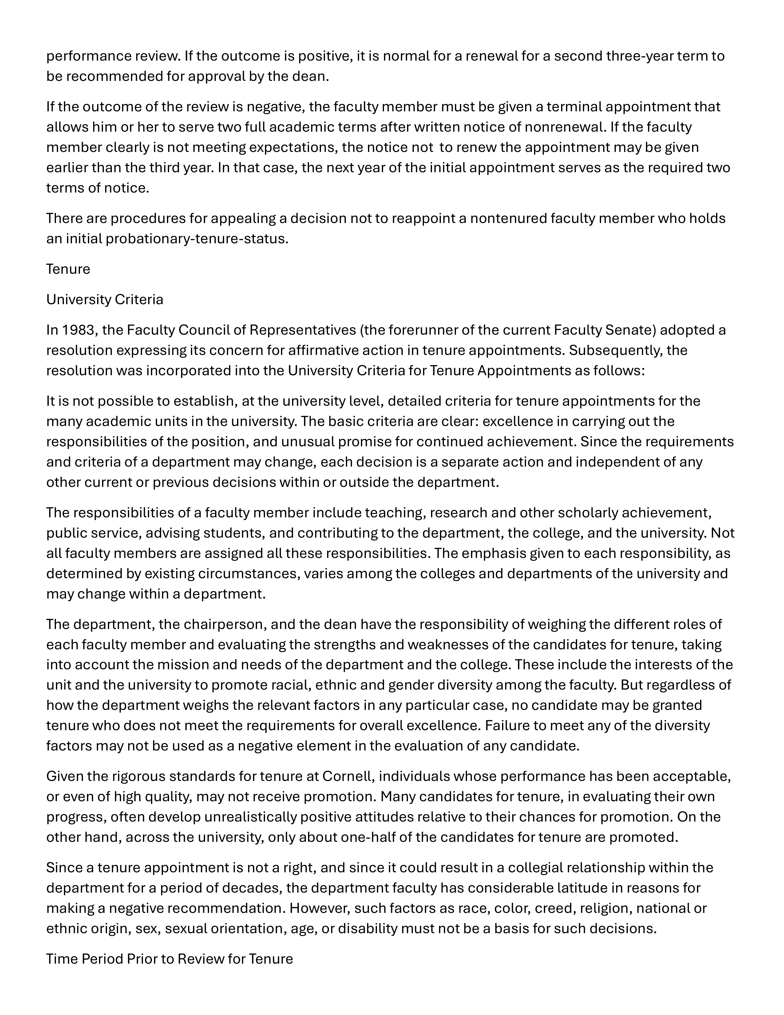 Cornell University Faculty Handbook — page 29
