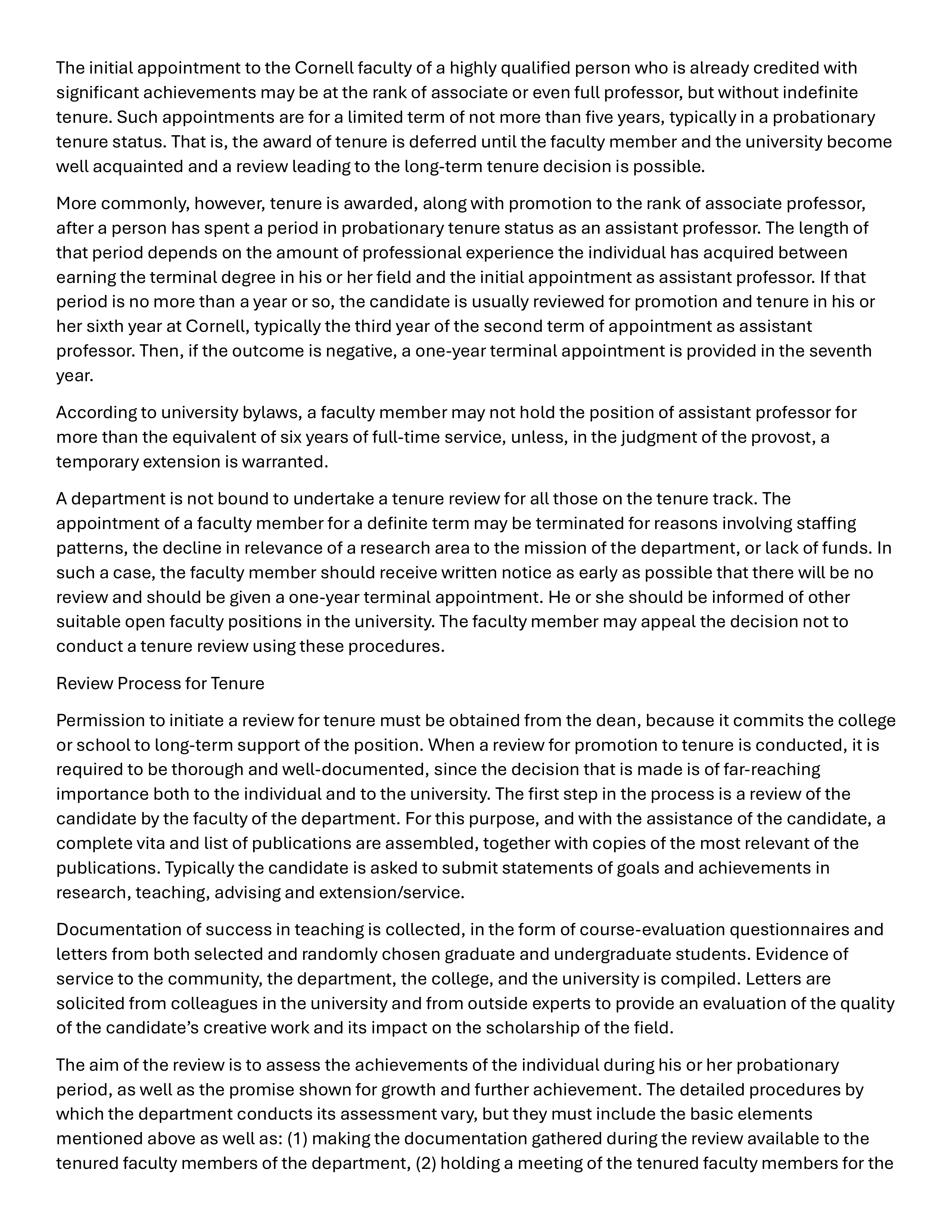 Cornell University Faculty Handbook — page 30
