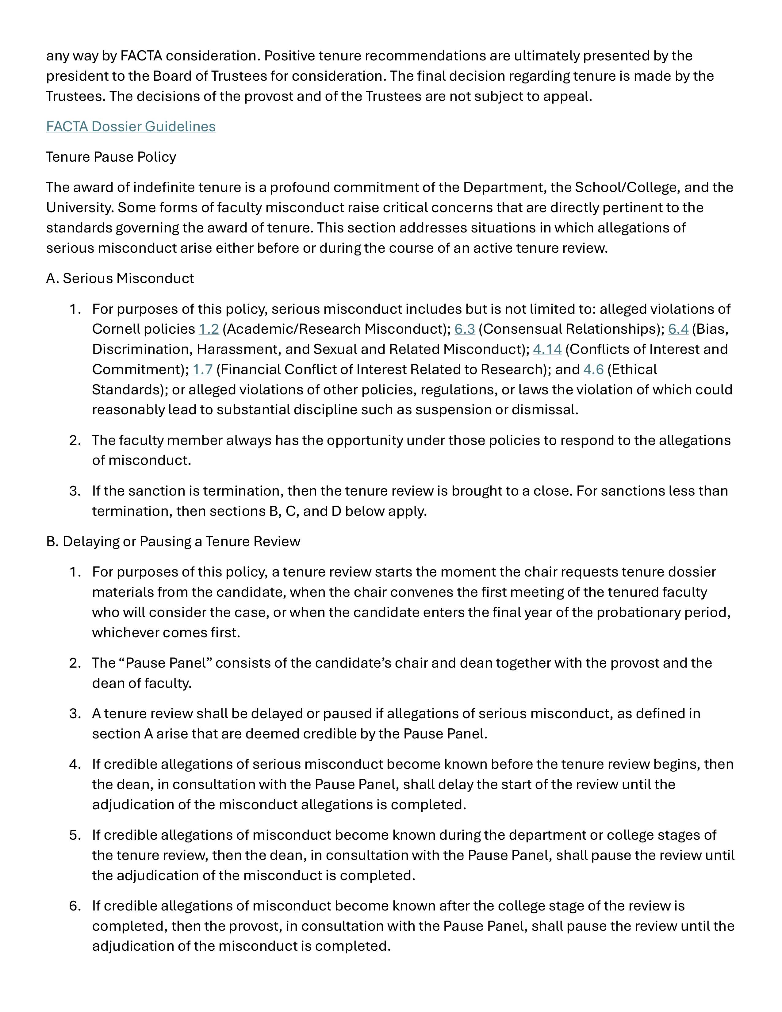 Cornell University Faculty Handbook — page 32