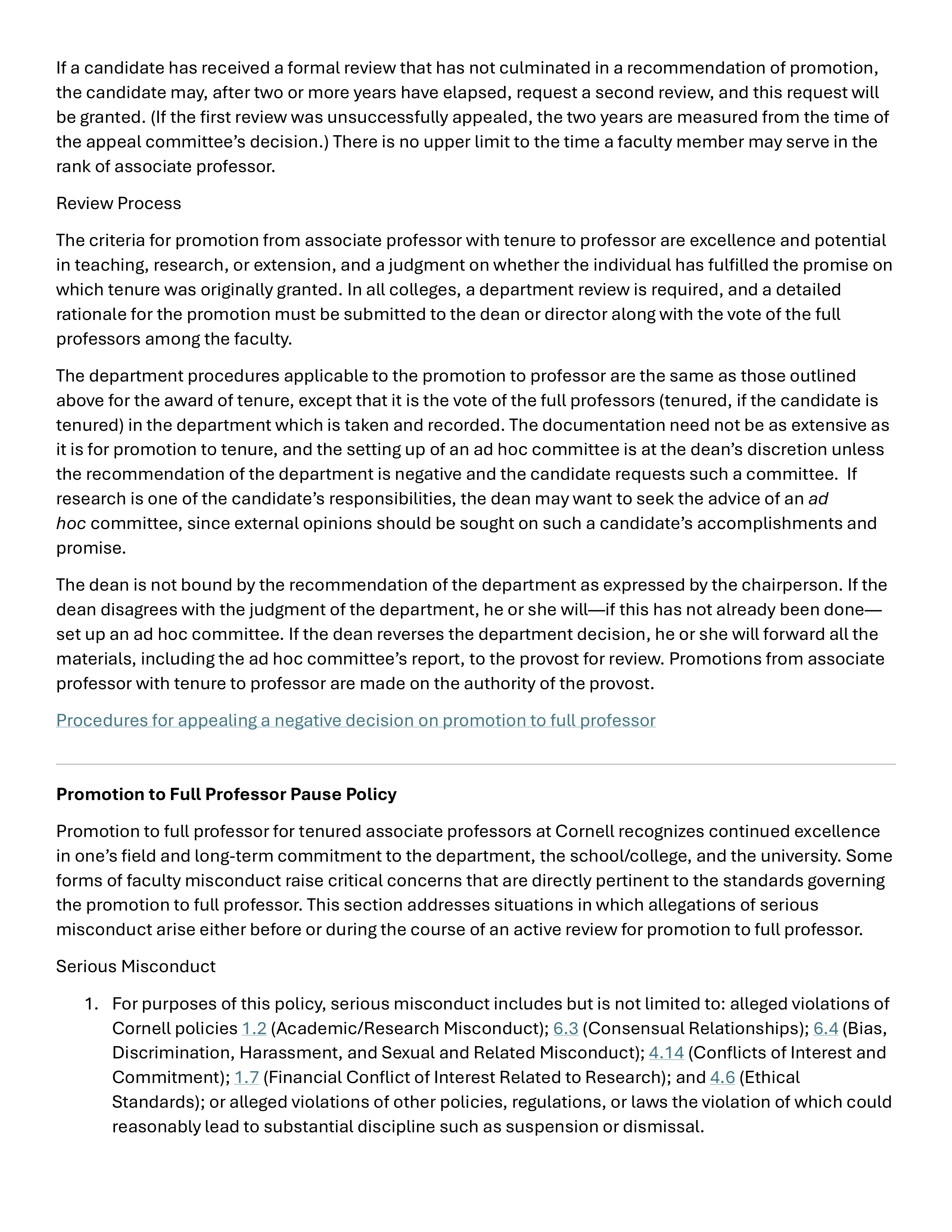Cornell University Faculty Handbook — page 35
