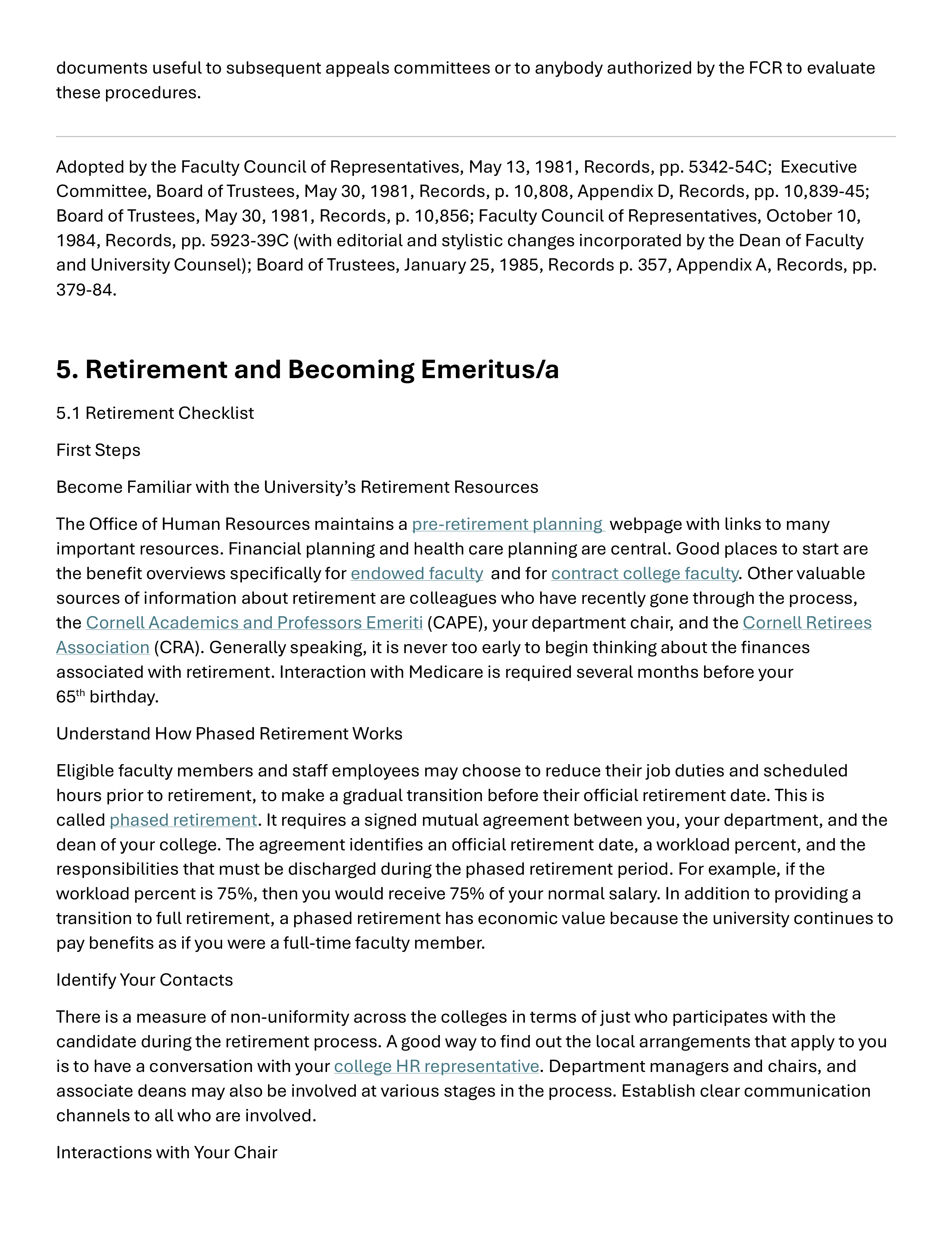 Cornell University Faculty Handbook — page 54