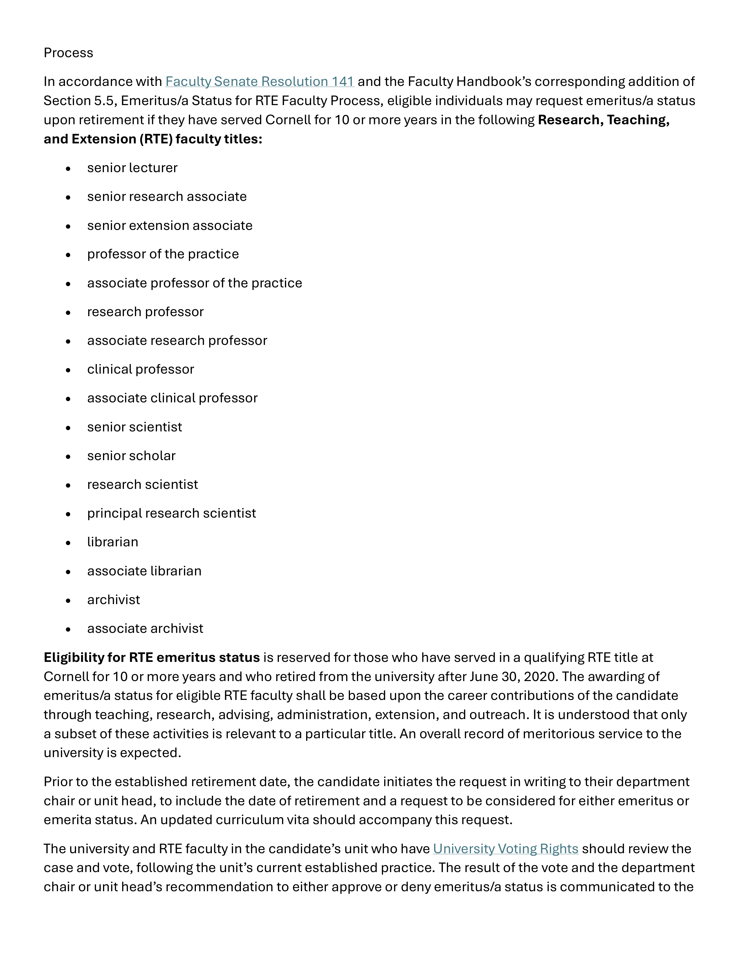 Cornell University Faculty Handbook — page 62