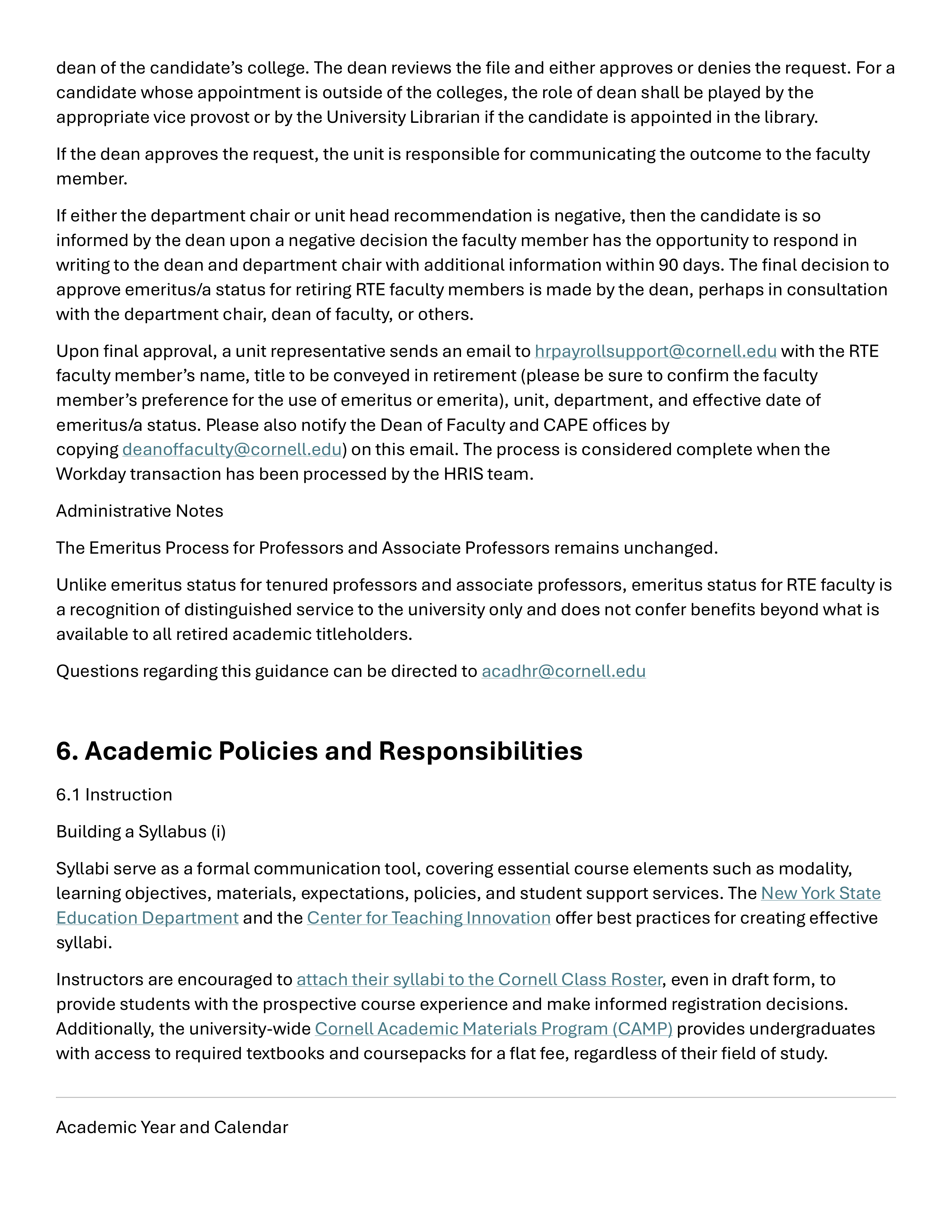 Cornell University Faculty Handbook — page 63