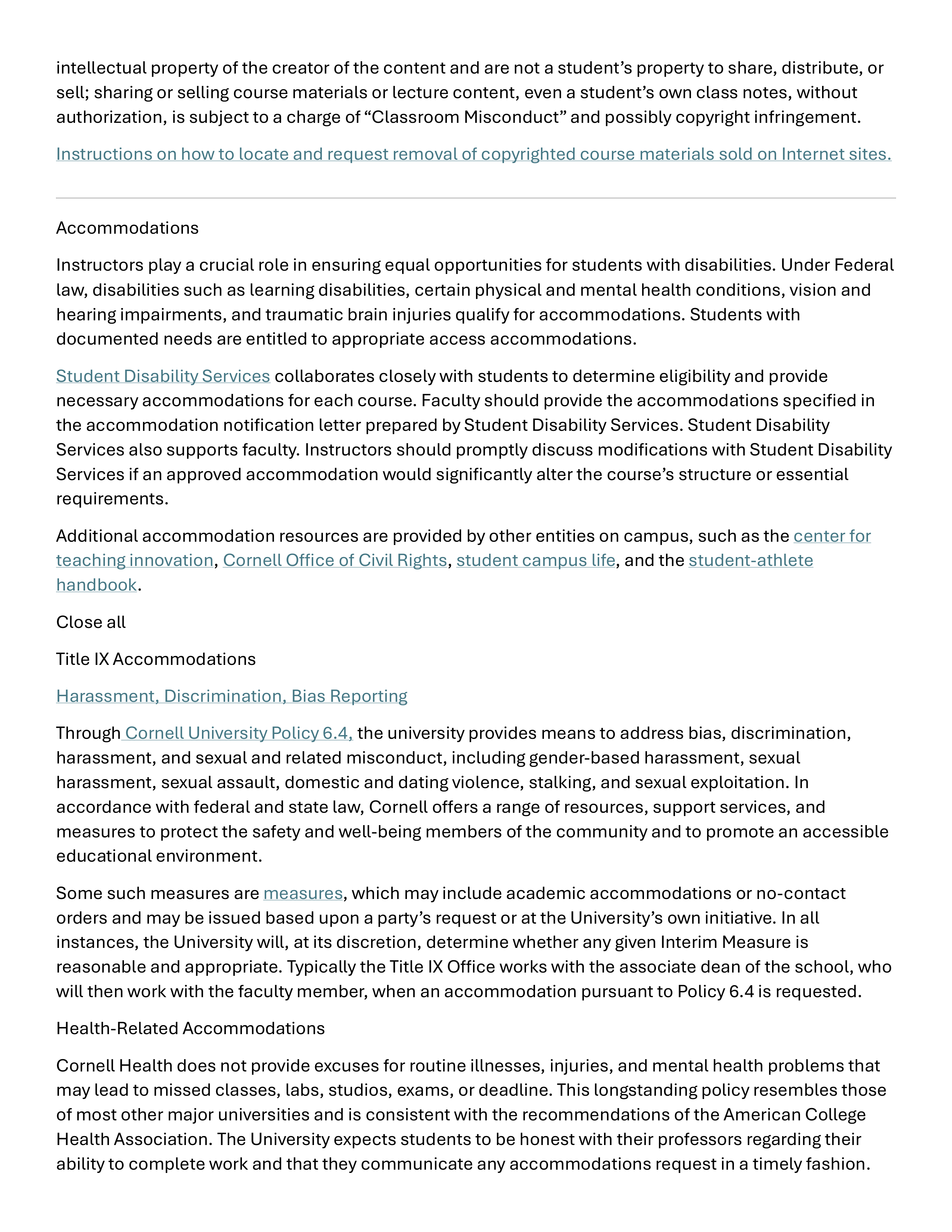 Cornell University Faculty Handbook — page 67