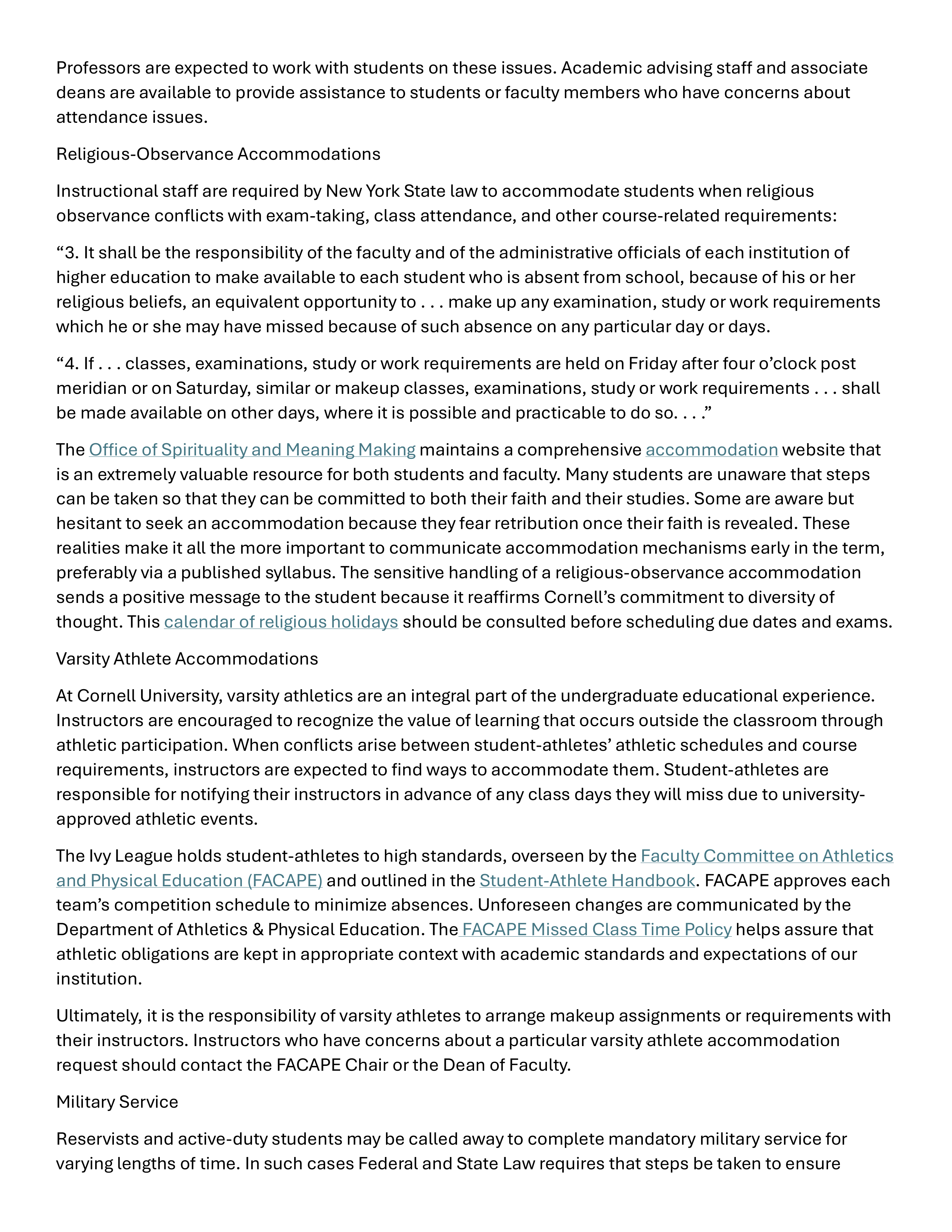 Cornell University Faculty Handbook — page 68