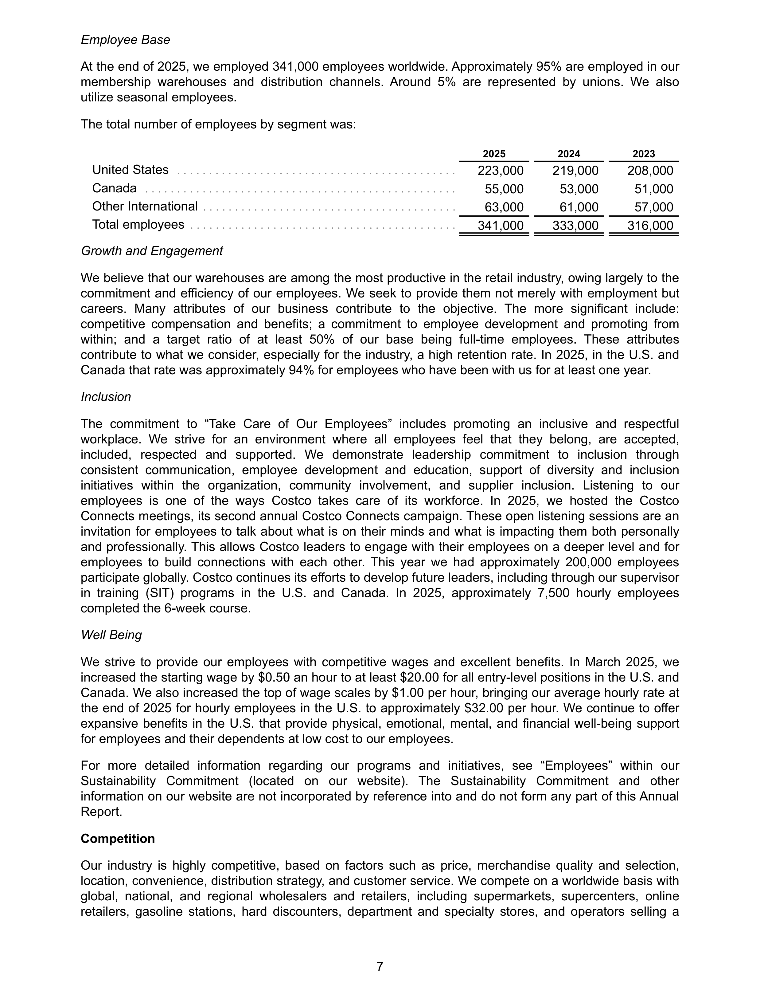 Costco Annual Report — page 13