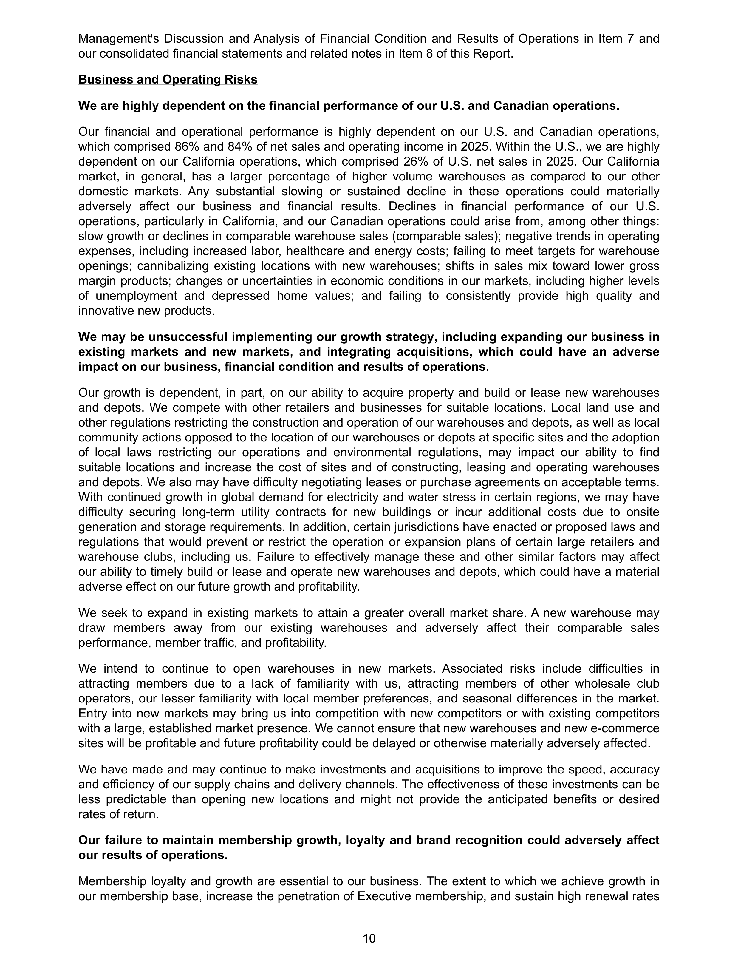 Costco Annual Report — page 16
